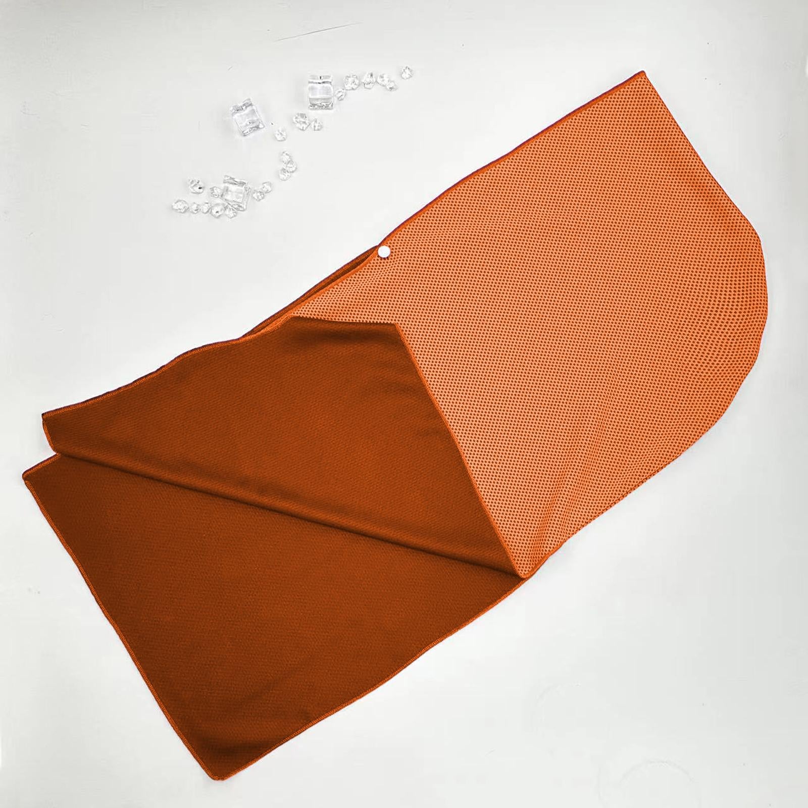 Cooling Towel Neck Wrap Absorbent Sweat Towel for Hot Weather Sports Orange