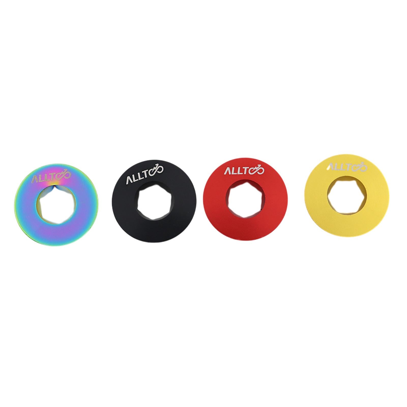 Bike Crankset Screw Bike Crank Bolt Crank Screw Cover for BMX Mountain Bikes Gold