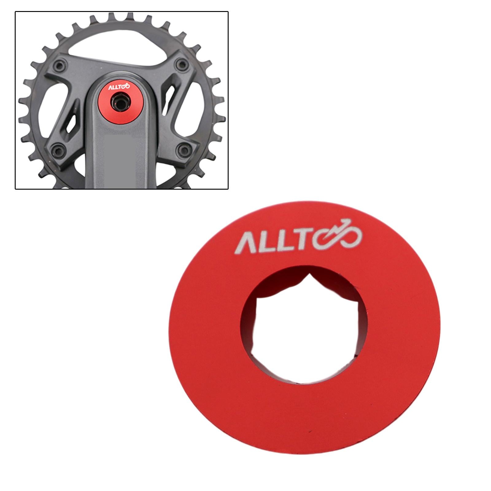 Bike Crankset Screw Bike Crank Bolt Crank Screw Cover for BMX Mountain Bikes Red