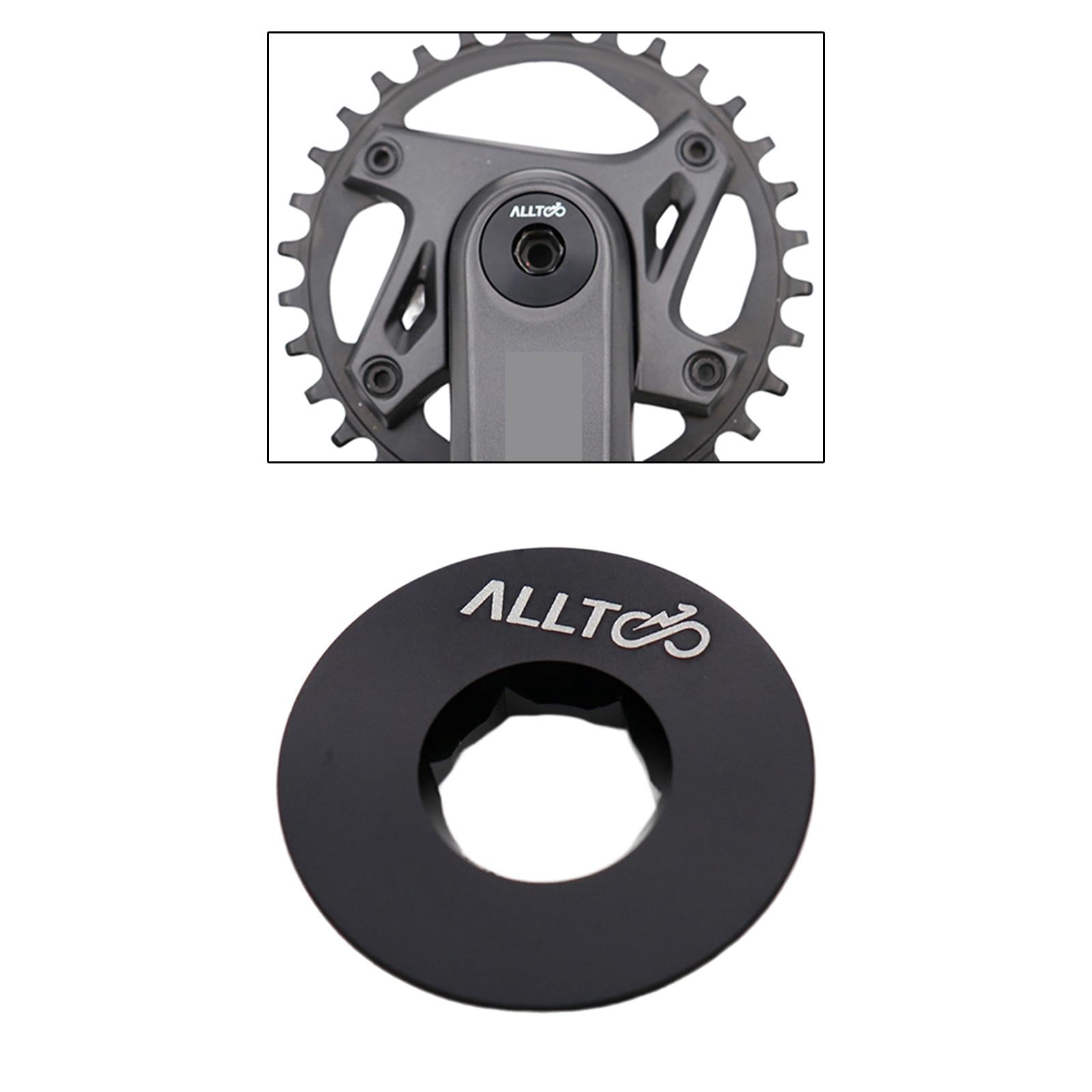 Bike Crankset Screw Bike Crank Bolt Crank Screw Cover for BMX Mountain Bikes Black