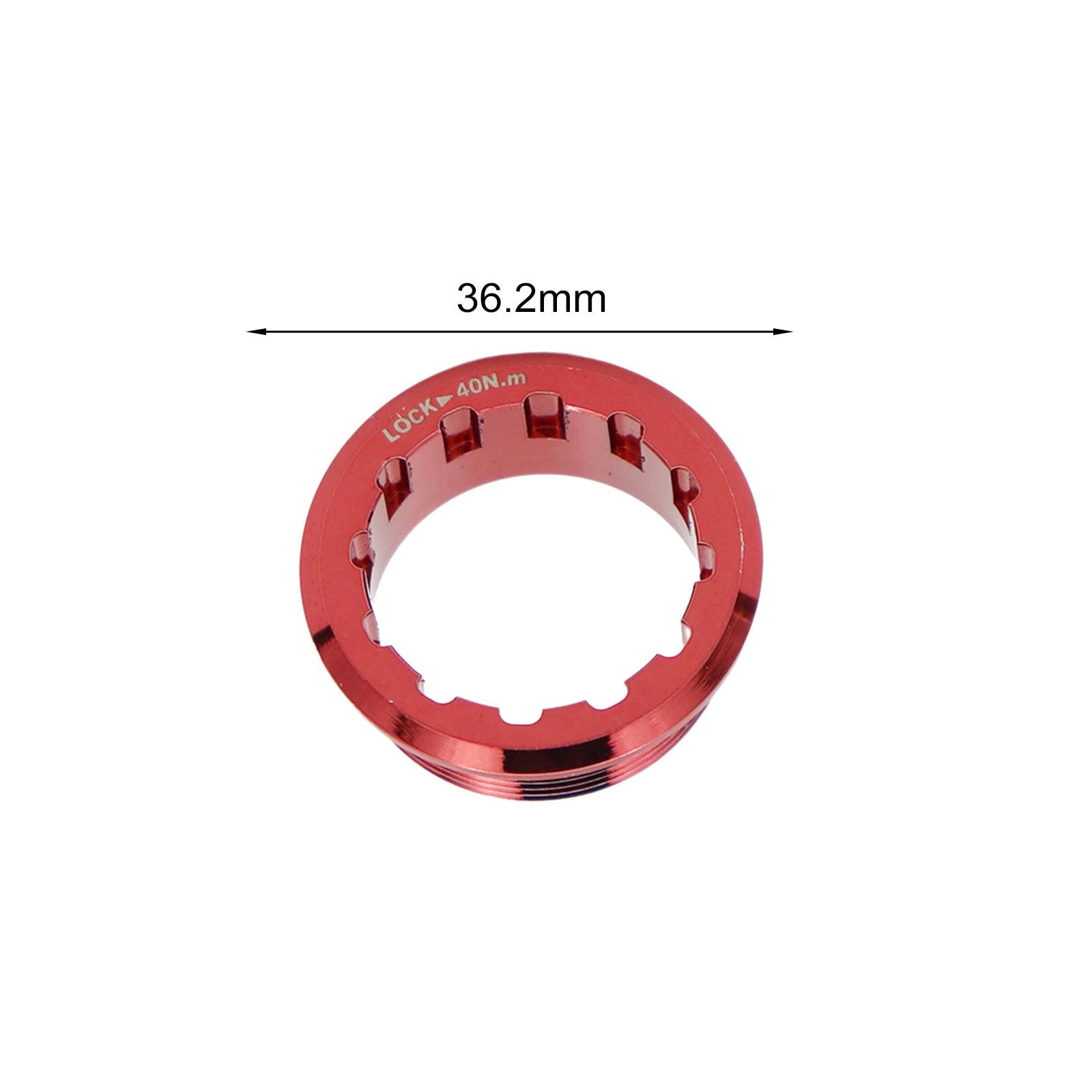 Flywheel Ring Covers Waterproof Titanium Alloy Bike Cassette Lock Rings Red