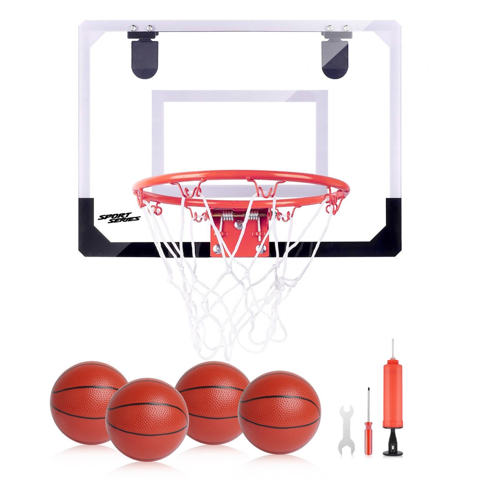 Mini Basketball Hoop with Net Toy Basketball Games for Dunking Wall Backyard