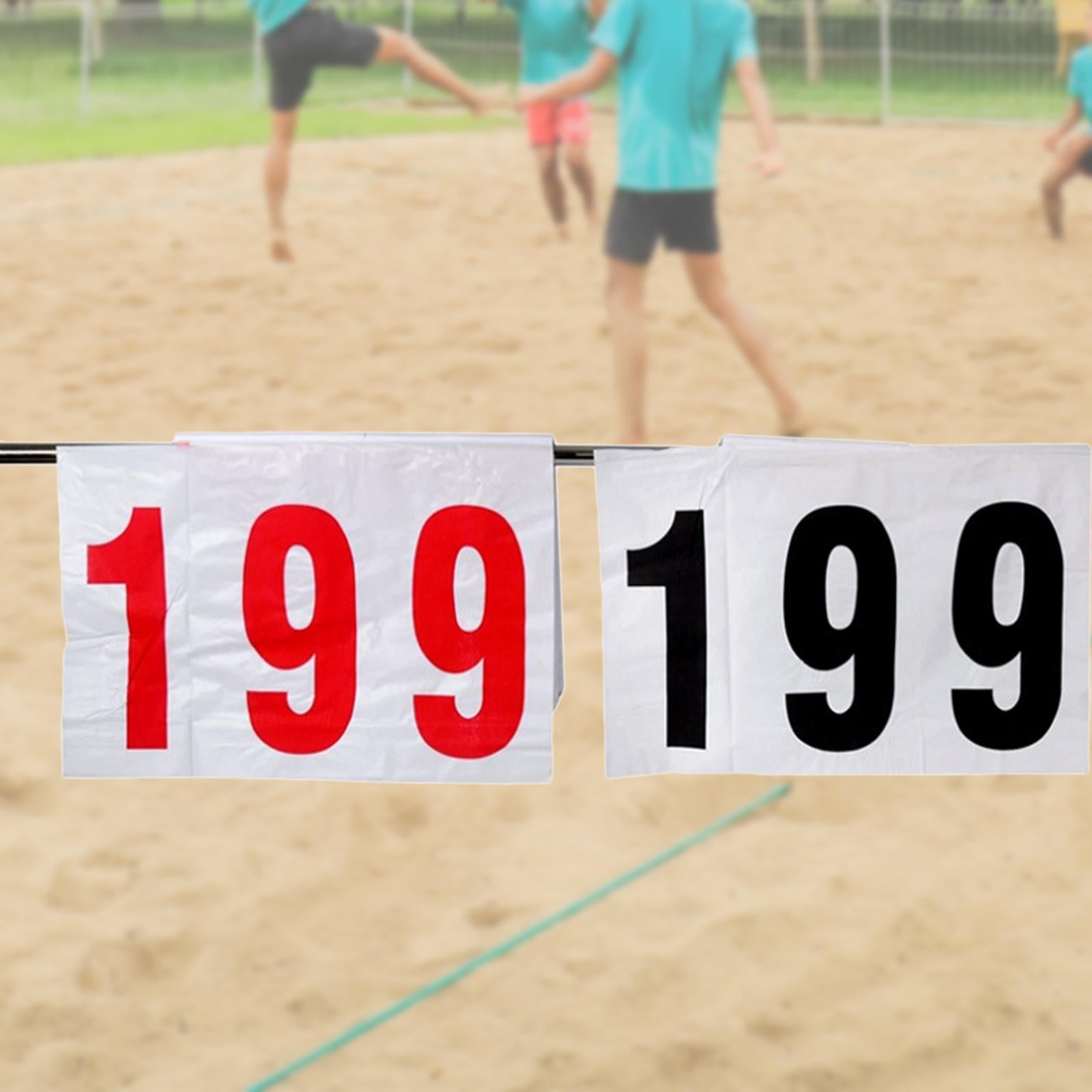 Sport Scoreboard Hanging 16in*16in Score Flip for Baseball Soccer Volleyball