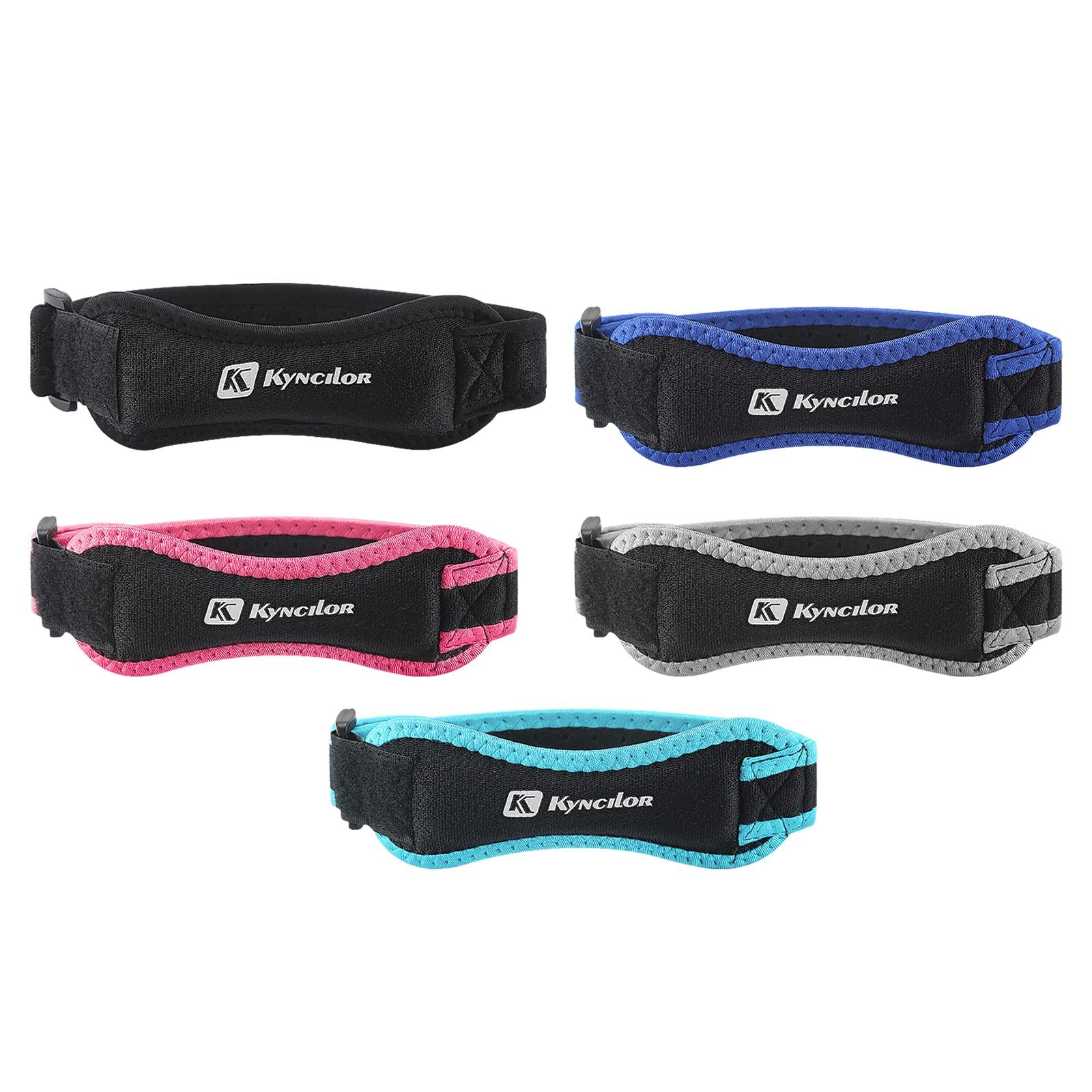 2xPatella Stabilizer Strap Running Gym Squats Patella Strap Knee Brace Support Black