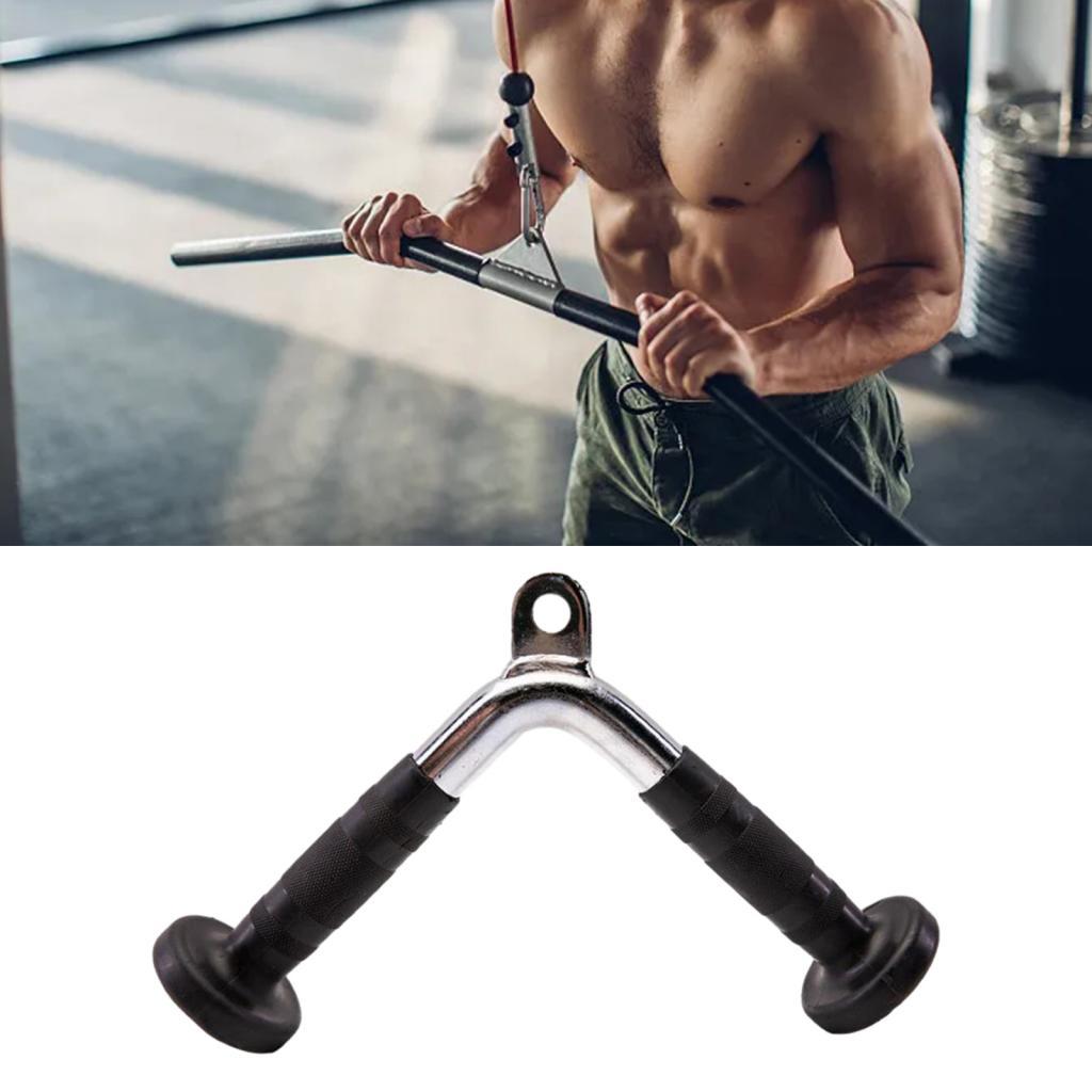 Tricep Press Down Bar Training LAT Pulldown Bar Cable V Bar Handle