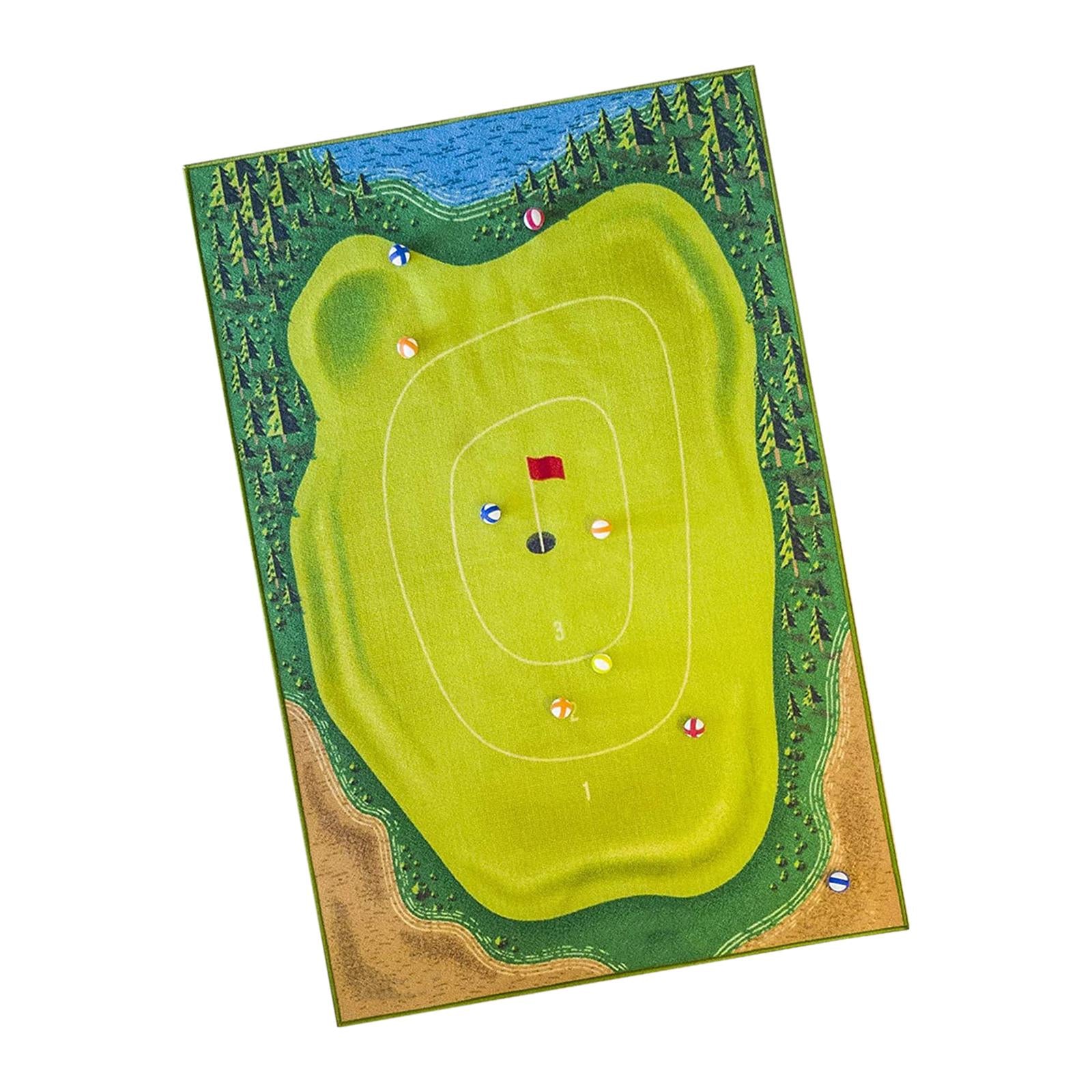 Casual Golf Game Golf Practice Mats Mini Golf Course Golf Training Equipment 150cmx80cm