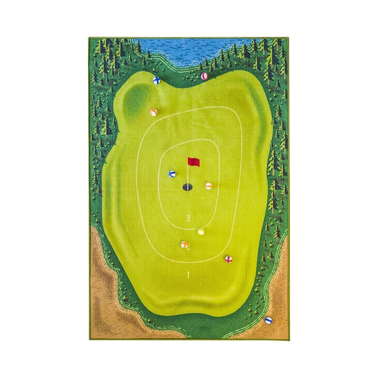 Casual Golf Game Golf Practice Mats Mini Golf Course Golf Training Equipment 150cmx80cm