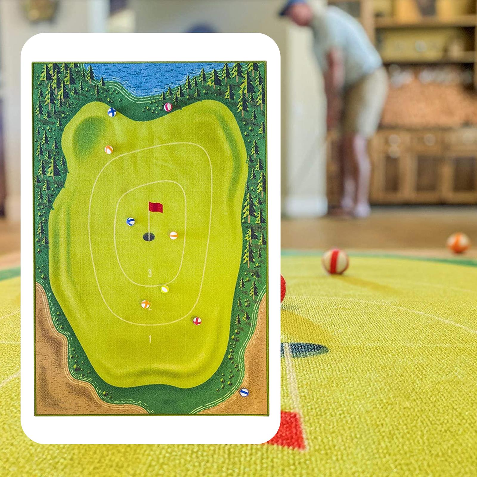 Casual Golf Game Golf Practice Mats Mini Golf Course Golf Training Equipment 120cmx180cm