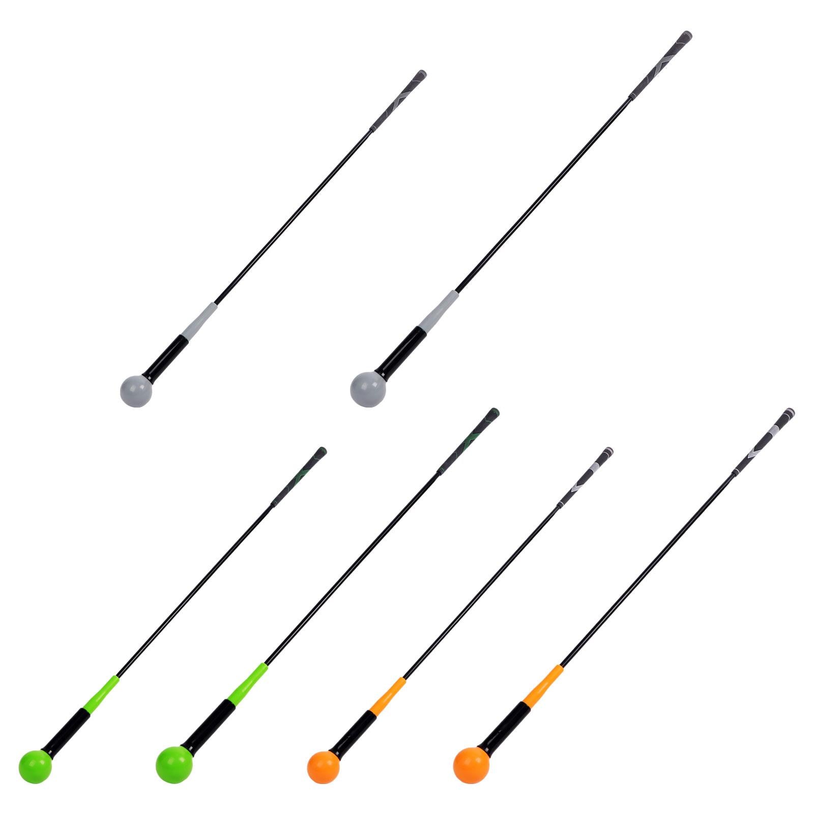 Golf Swing Trainer Practice Swing Rod for Tempo Strength Position Correction Gray 100cm