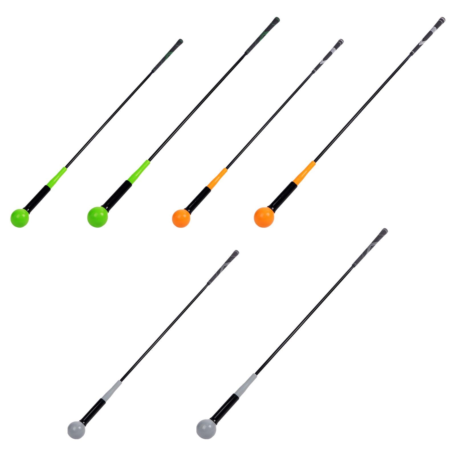 Golf Swing Trainer Practice Swing Rod for Tempo Strength Position Correction Gray 100cm