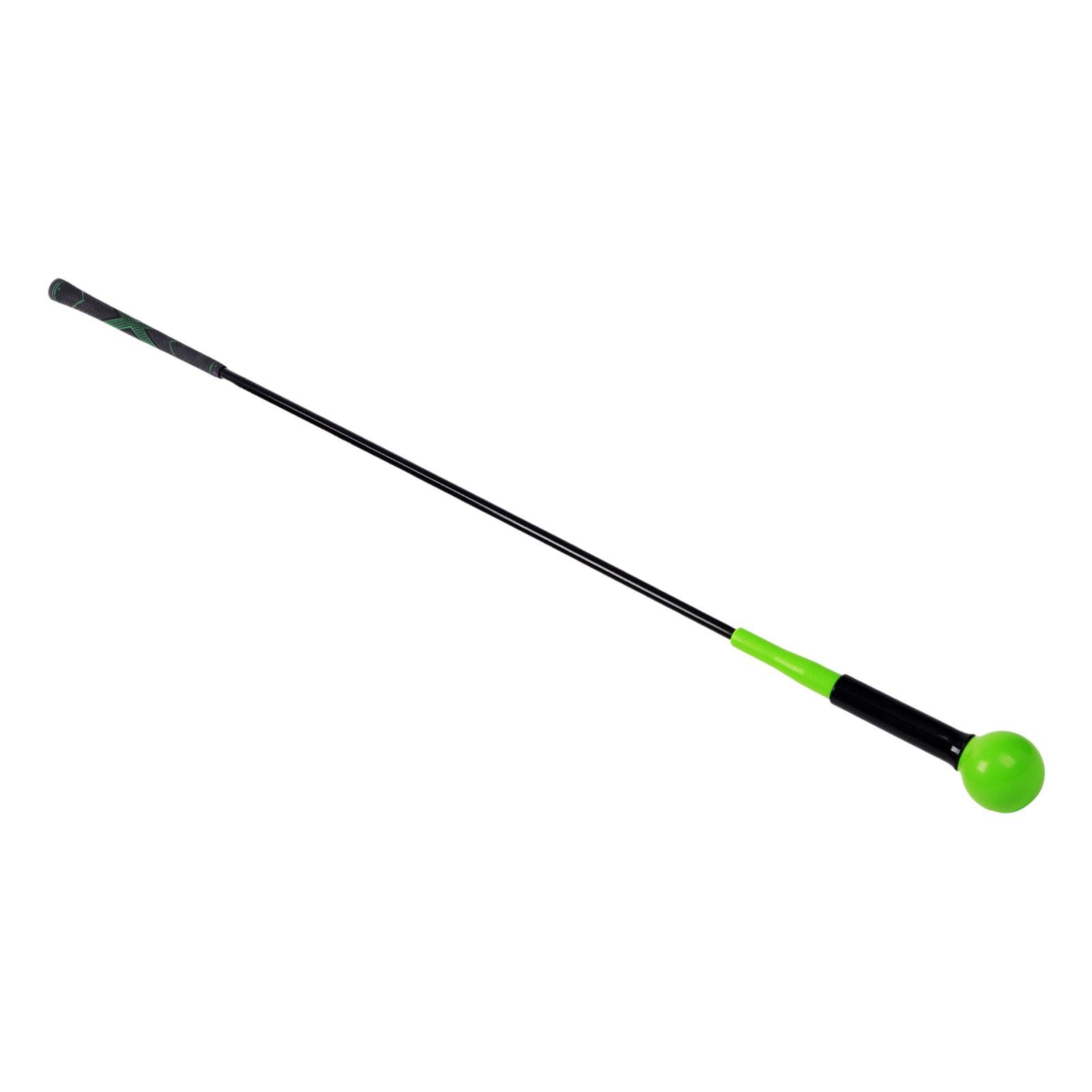 Golf Swing Trainer Practice Swing Rod for Tempo Strength Position Correction Green 100cm