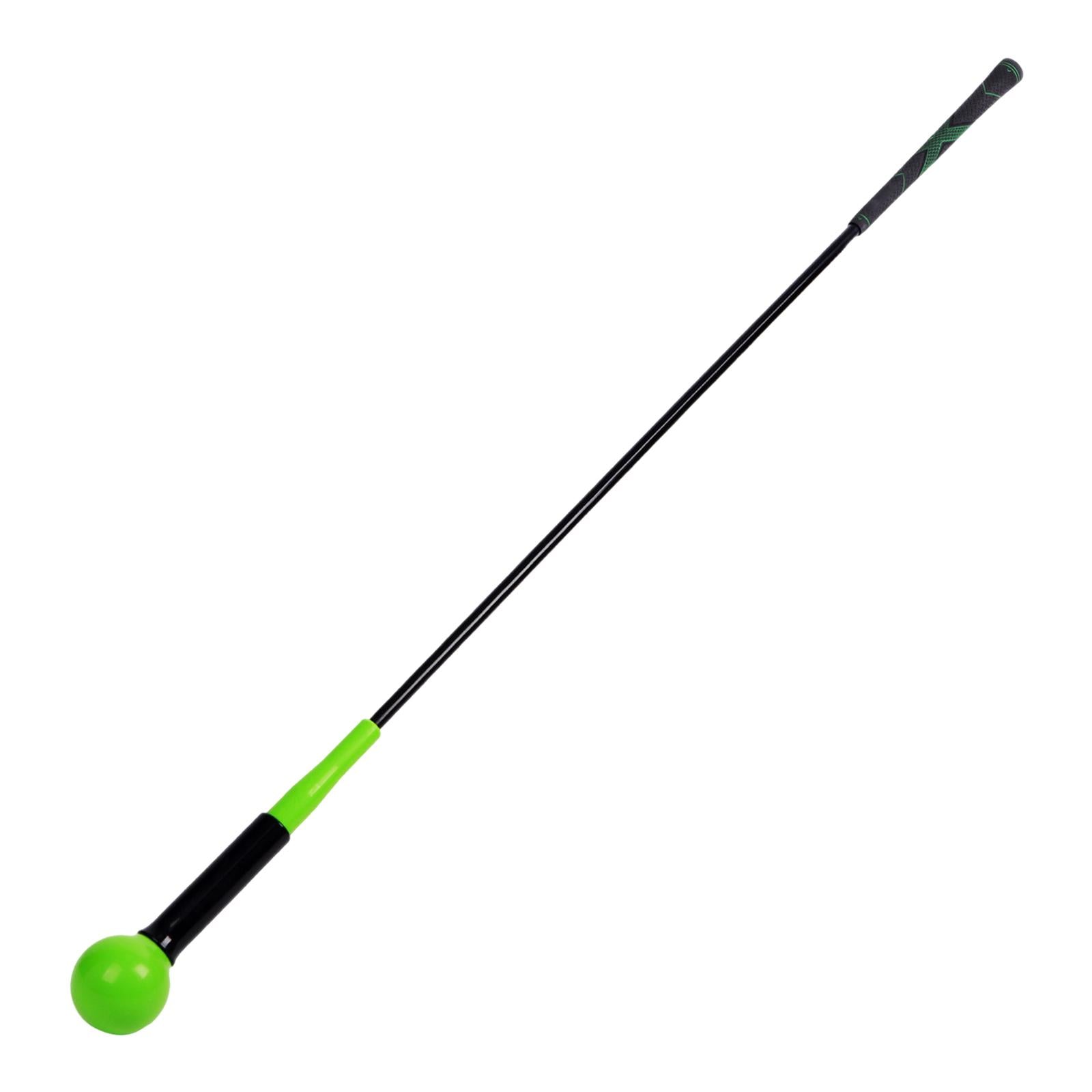 Golf Swing Trainer Practice Swing Rod for Tempo Strength Position Correction Green 100cm