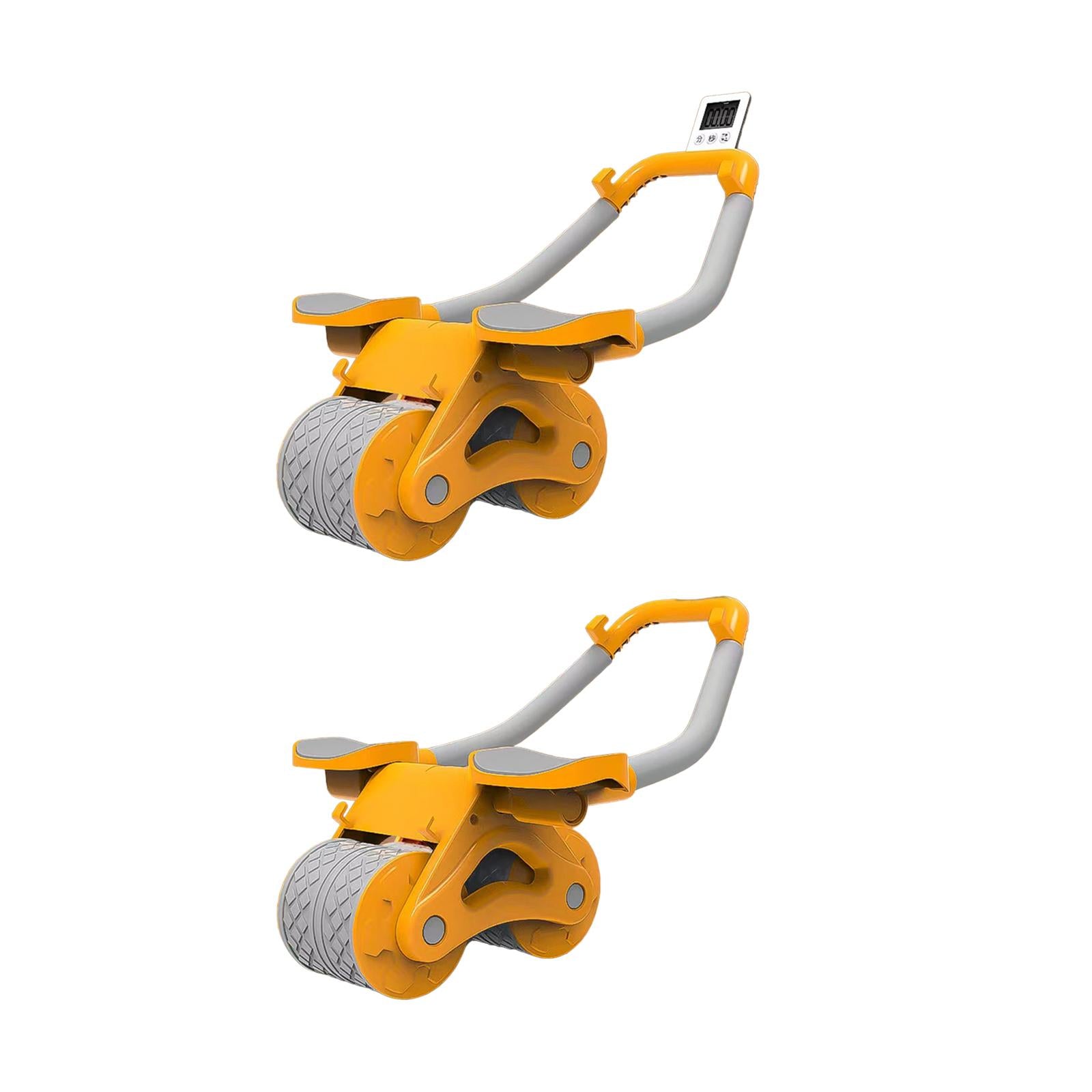 Abdominal Roller Wheel Ab Machine for Men Women Exercise Wheels for Home Gym with Timer