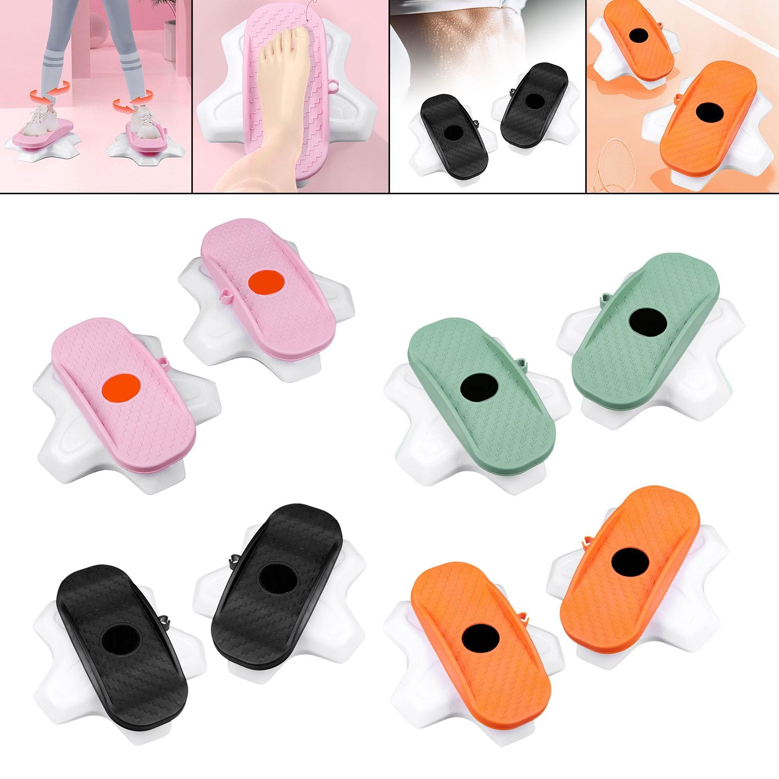 2x Ab Twisting Boards Aerobic Exercise Massage Foot Sole Waist Twisting Disc Pink