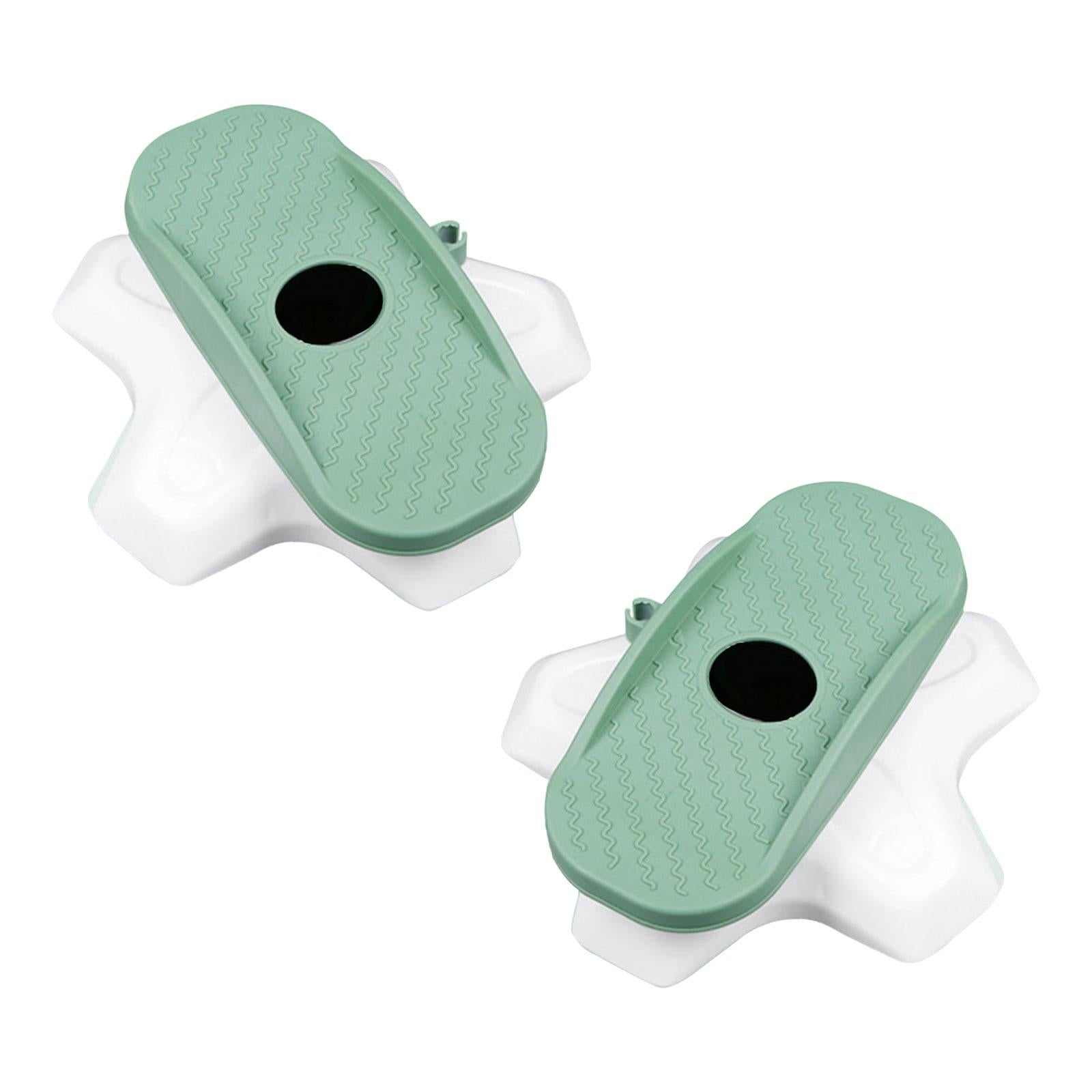 2x Ab Twisting Boards Aerobic Exercise Massage Foot Sole Waist Twisting Disc Green