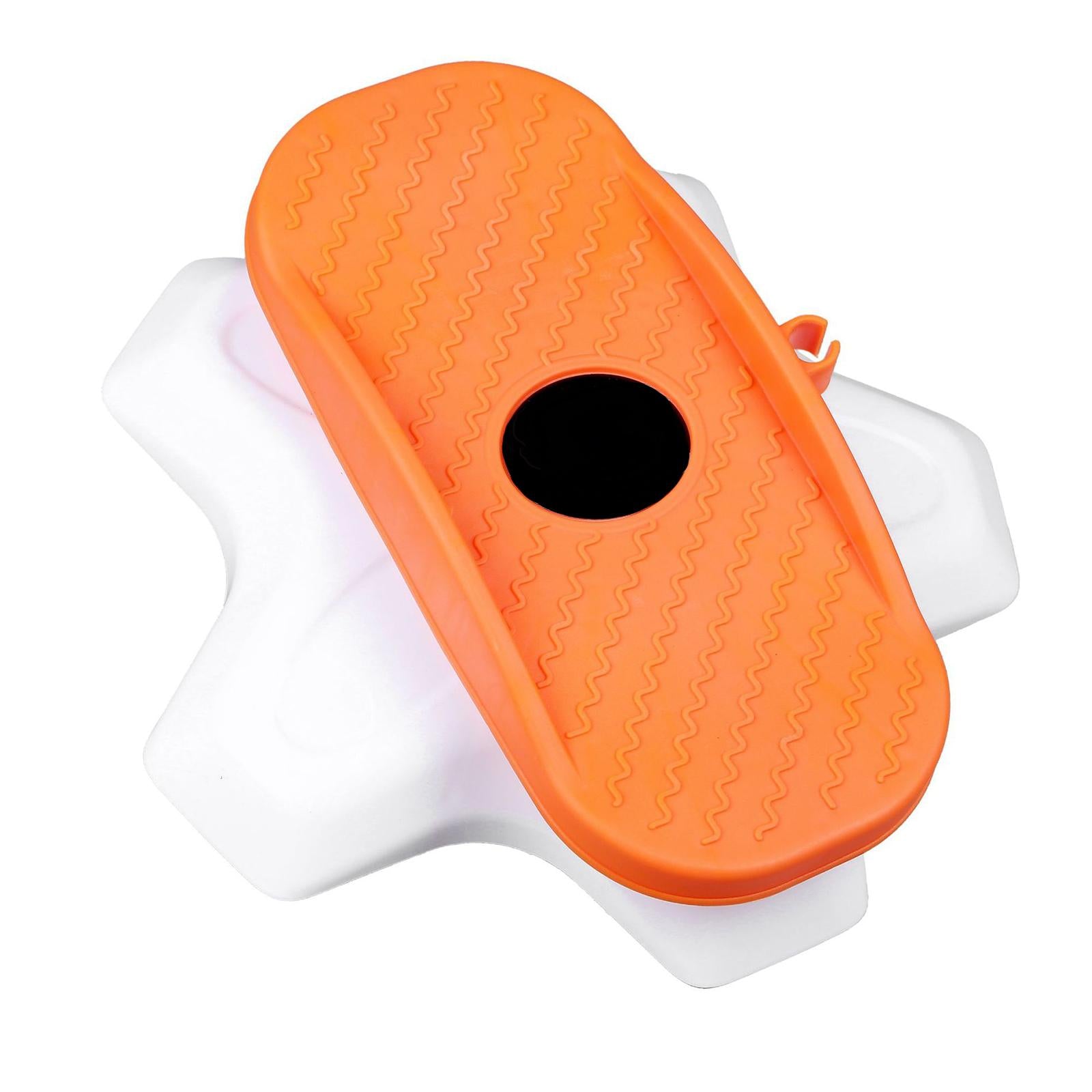 2x Ab Twisting Boards Aerobic Exercise Massage Foot Sole Waist Twisting Disc Orange