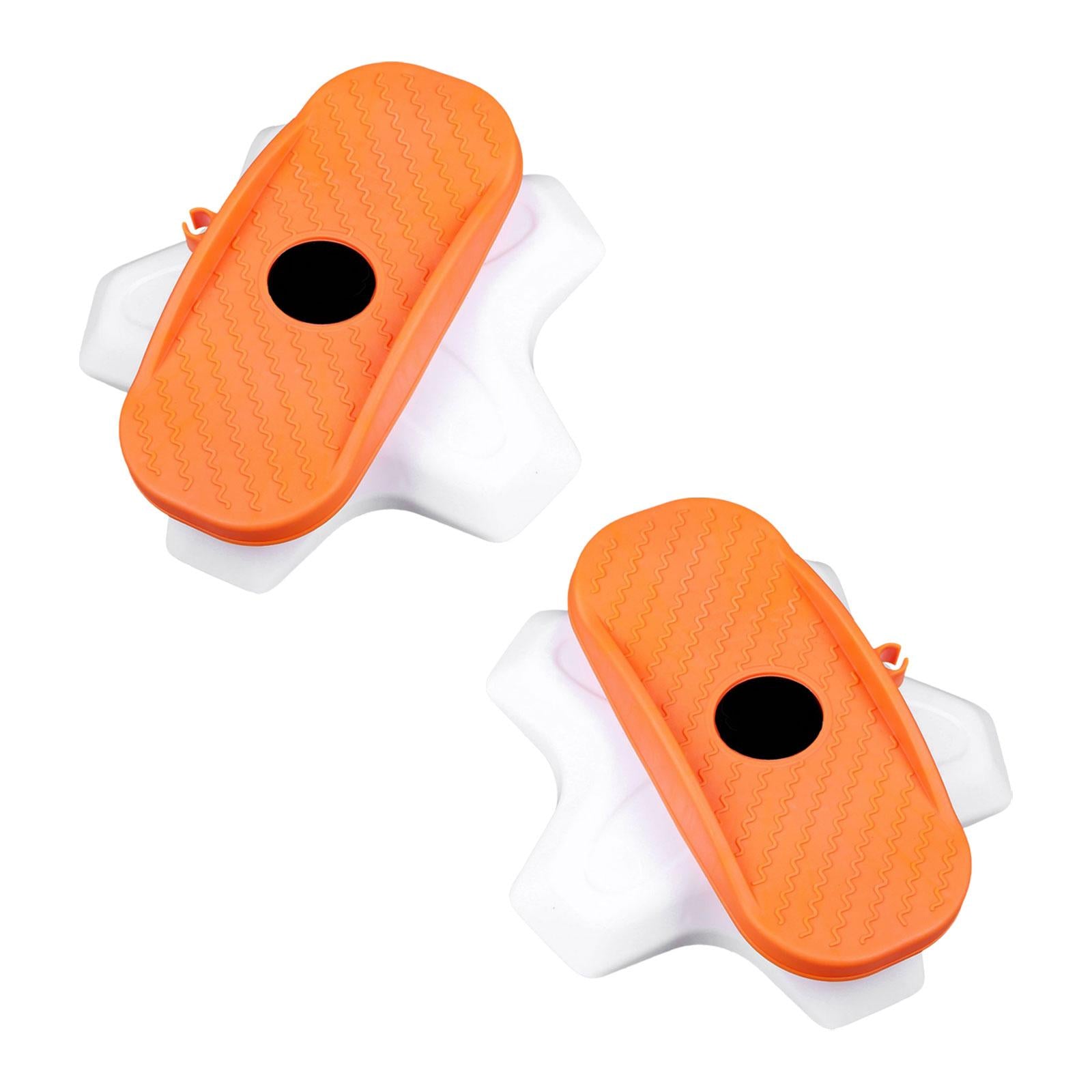 2x Ab Twisting Boards Aerobic Exercise Massage Foot Sole Waist Twisting Disc Orange