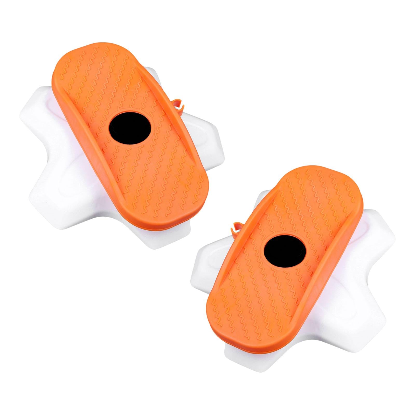 2x Ab Twisting Boards Aerobic Exercise Massage Foot Sole Waist Twisting Disc Orange