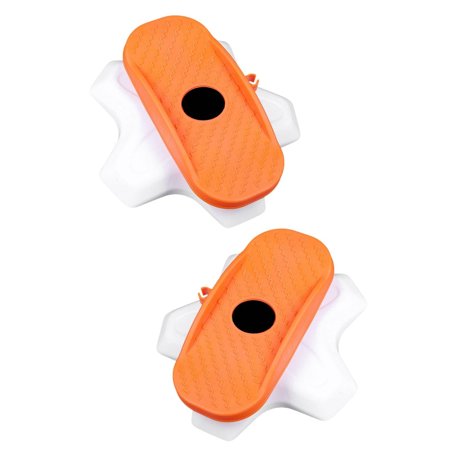 2x Ab Twisting Boards Aerobic Exercise Massage Foot Sole Waist Twisting Disc Orange