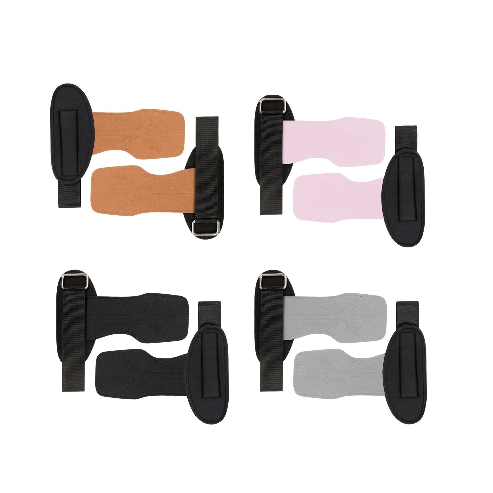Lifting Wrist Support Wraps Premium Hand Grips for Gym Dumbbell Powerlifting brown