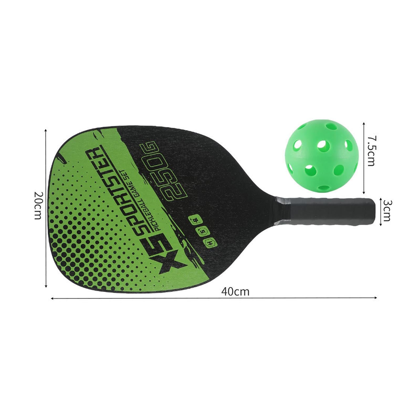 Pickleball Paddles Set of 2 Comfort Grip Pickleball Racquets 2 Players Adult