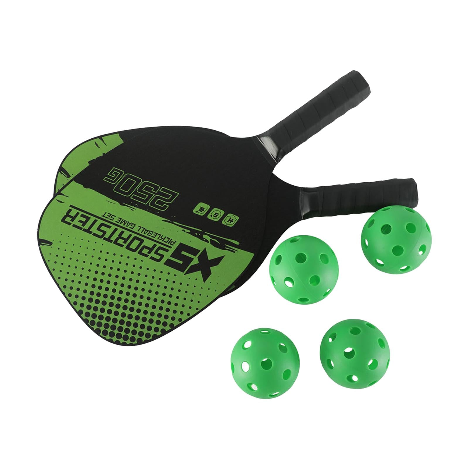 Pickleball Paddles Set of 2 Comfort Grip Pickleball Racquets 2 Players Adult