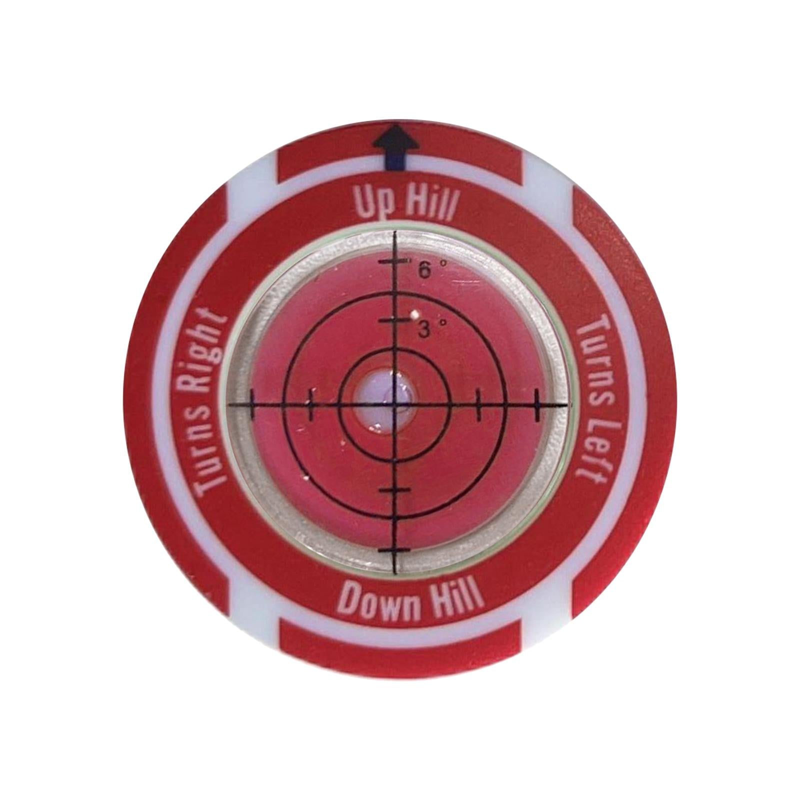 Golf Ball Marker Portable Hat Clip Outdoor Putting Aid Tool Golf Accessory Red