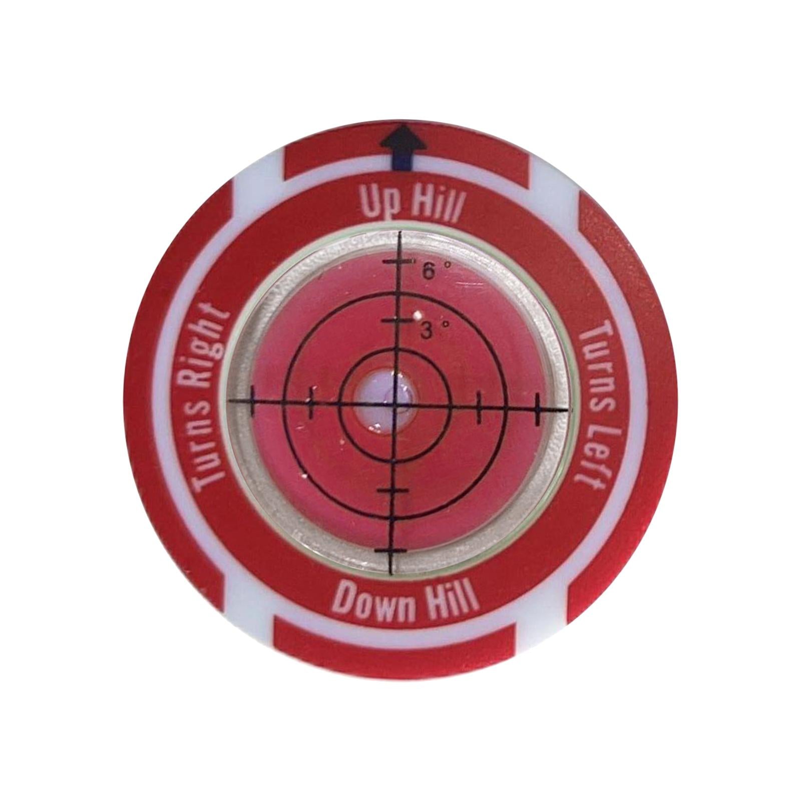 Golf Ball Marker Portable Hat Clip Outdoor Putting Aid Tool Golf Accessory Red