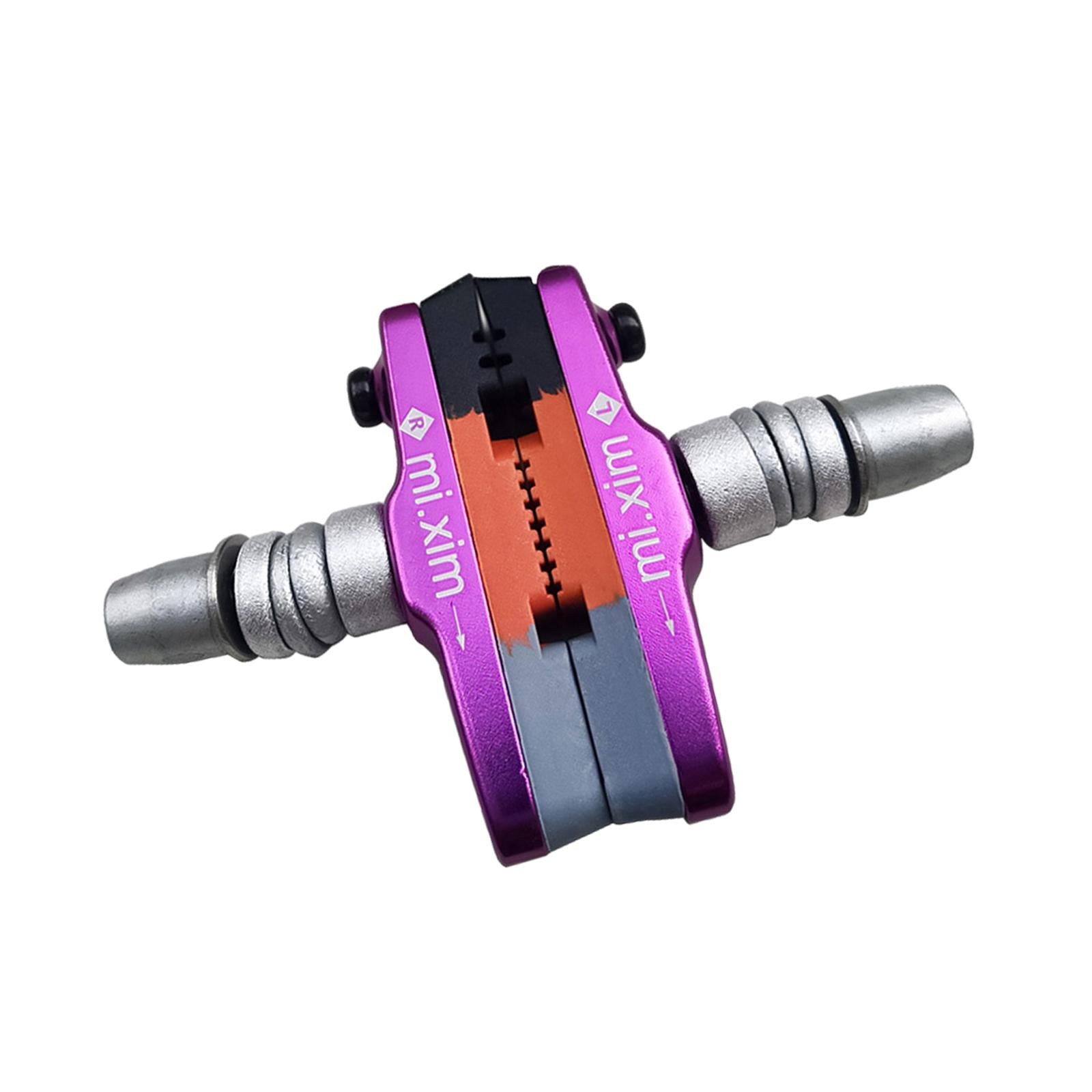 2Pcs Brake Pads Shoes Easy to Store Bike Parts Replaceable V Type Brake Pads violet