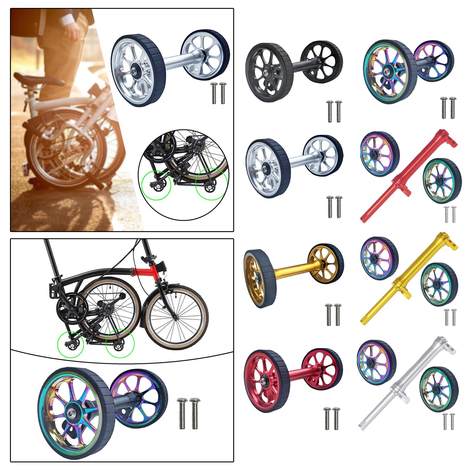 Bicycle Easy Wheels Extension Rod Telescopic Bar for Rear Cargo Transport Black
