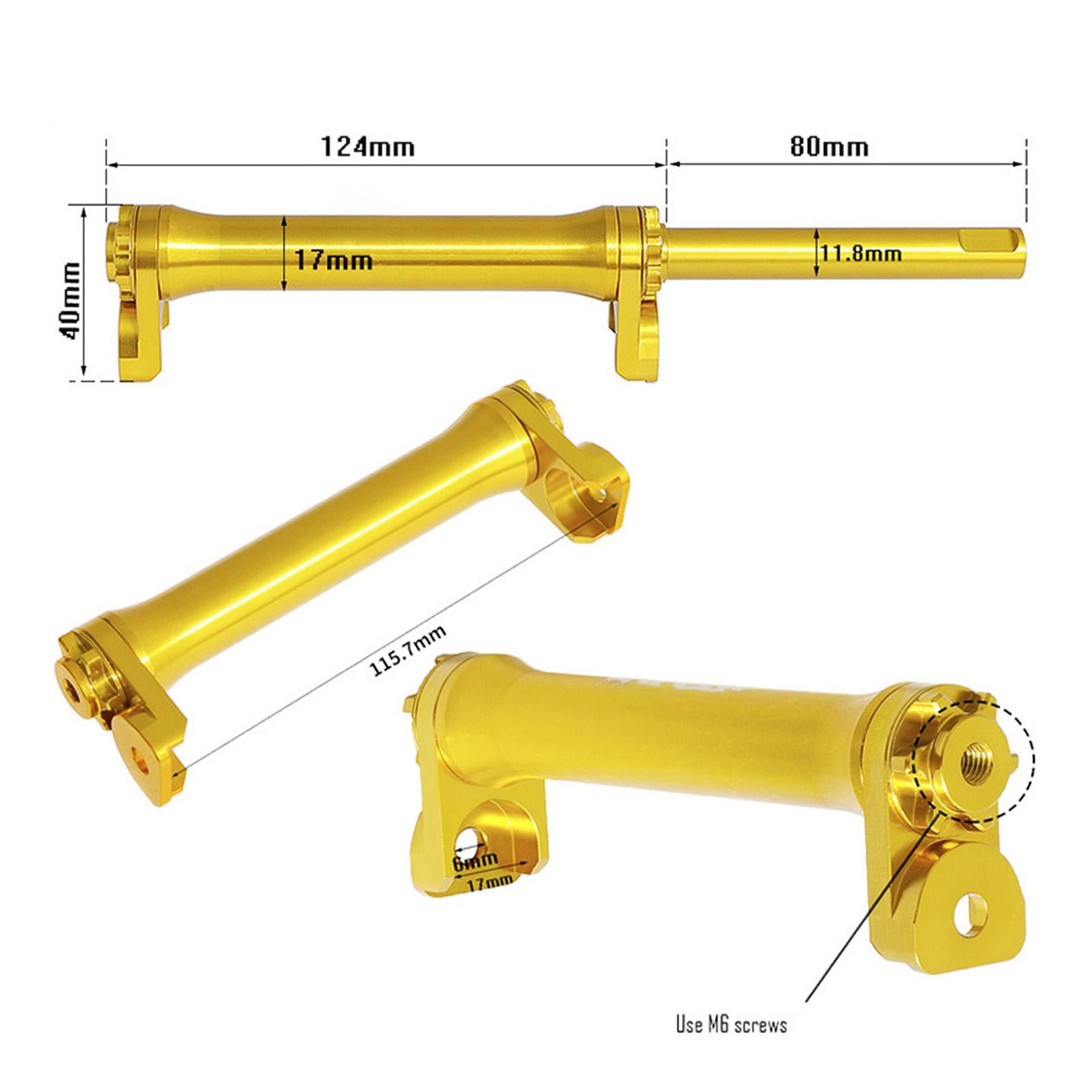 Bicycle Easy Wheels Extension Rod Telescopic Bar for Rear Cargo Transport Red