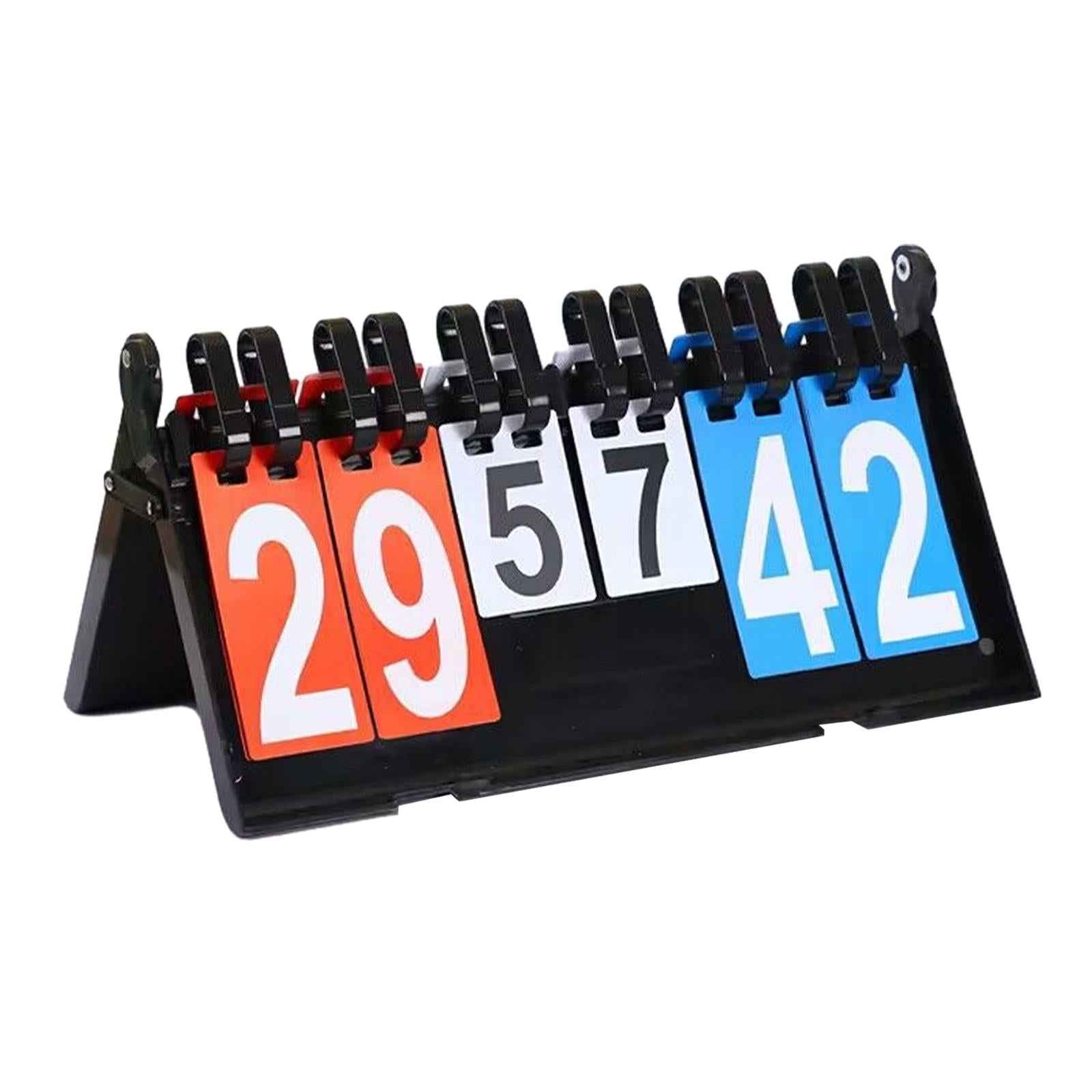 Score Card Flipper Compact Flip Score Board for Basketball Volleyball Soccer Style A