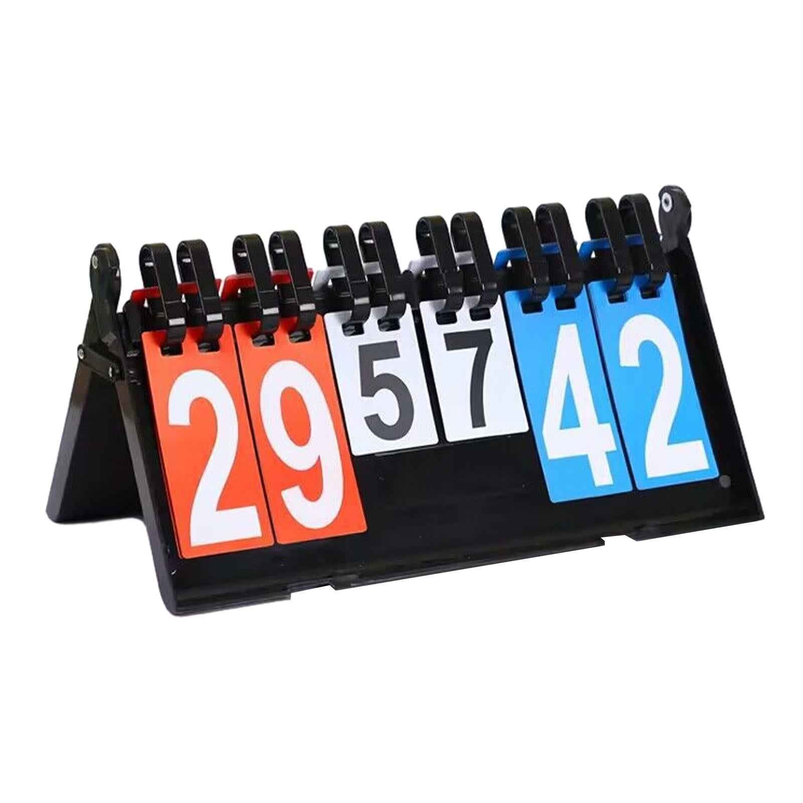 Score Card Flipper Compact Flip Score Board for Basketball Volleyball Soccer Style A