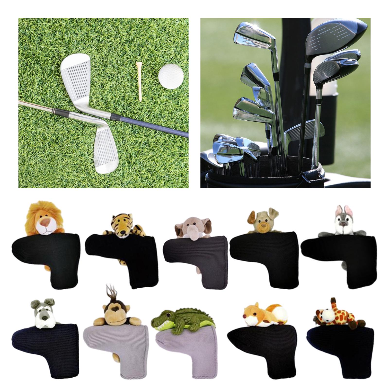 Knitted Golf Club Head Covers Golf Wood Head Cover for Adults Outdoor Sports lion