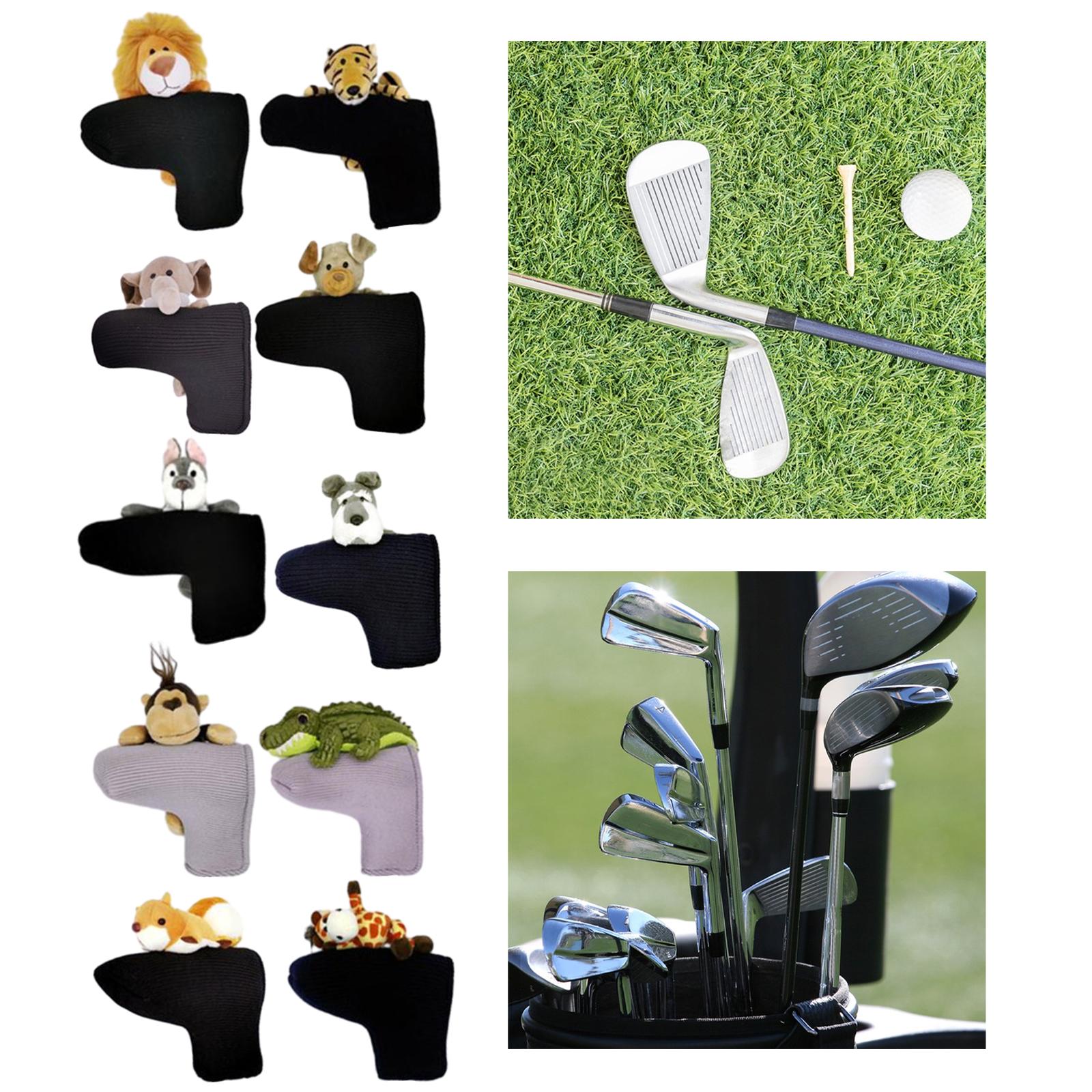 Knitted Golf Club Head Covers Golf Wood Head Cover for Adults Outdoor Sports lion