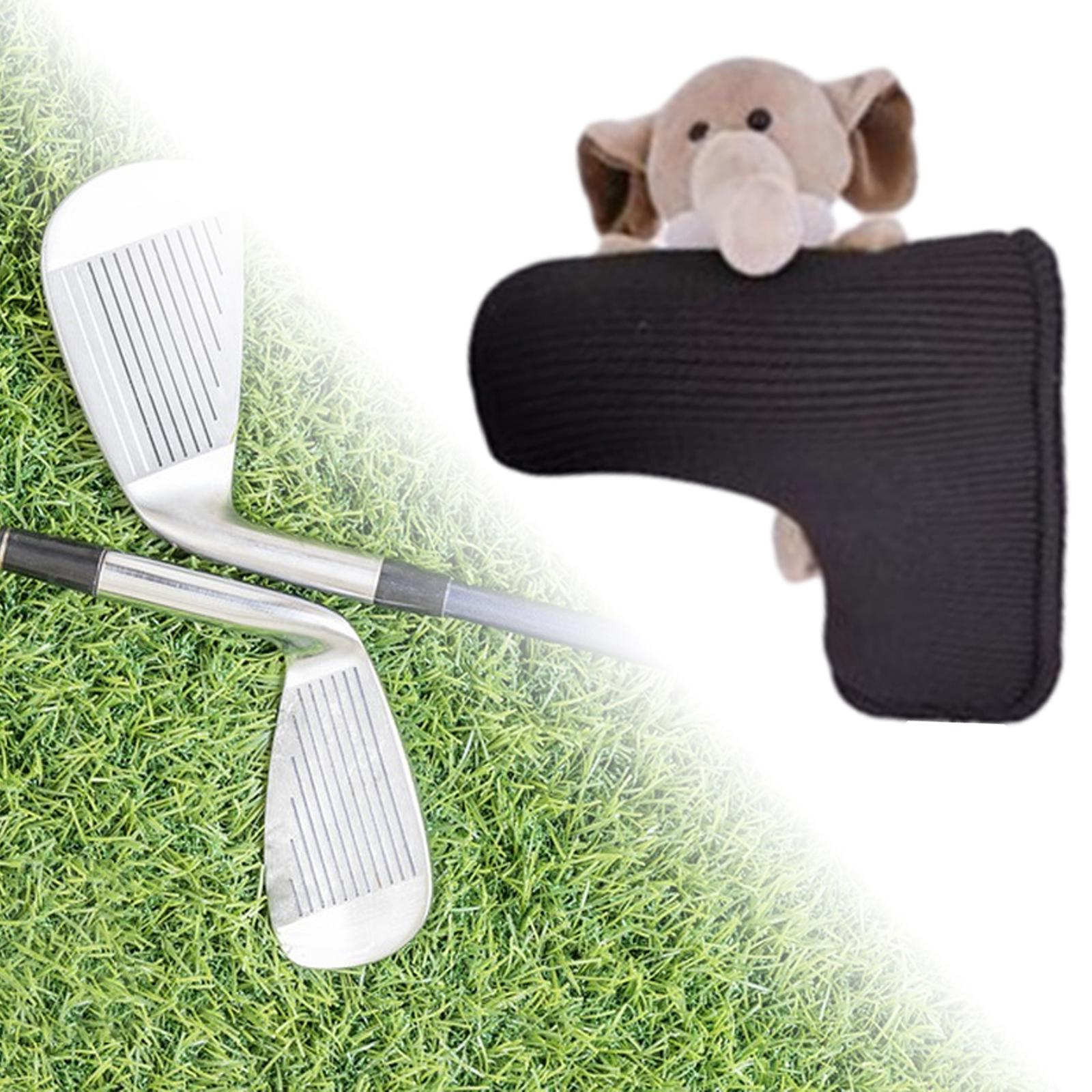Knitted Golf Club Head Covers Golf Wood Head Cover for Adults Outdoor Sports elephant