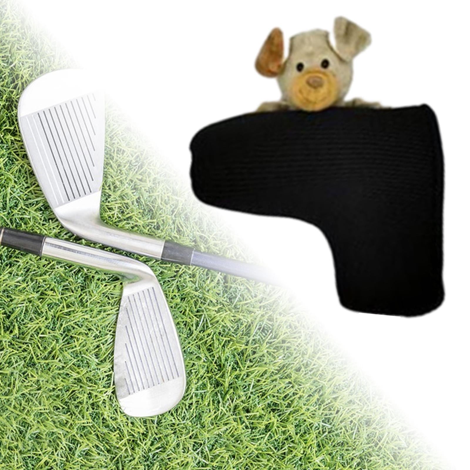 Knitted Golf Club Head Covers Golf Wood Head Cover for Adults Outdoor Sports dog
