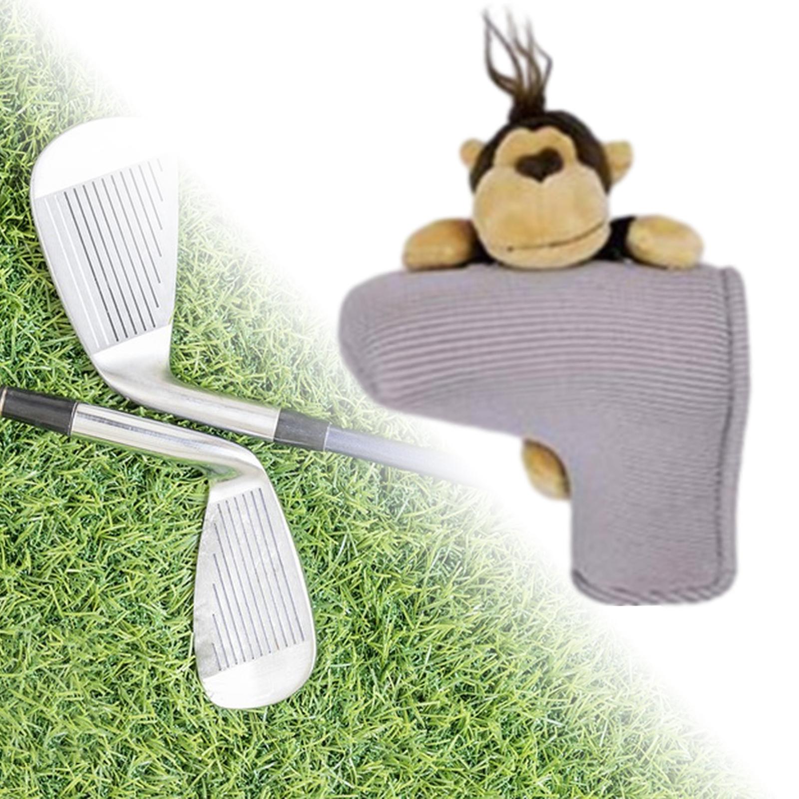 Knitted Golf Club Head Covers Golf Wood Head Cover for Adults Outdoor Sports monkey