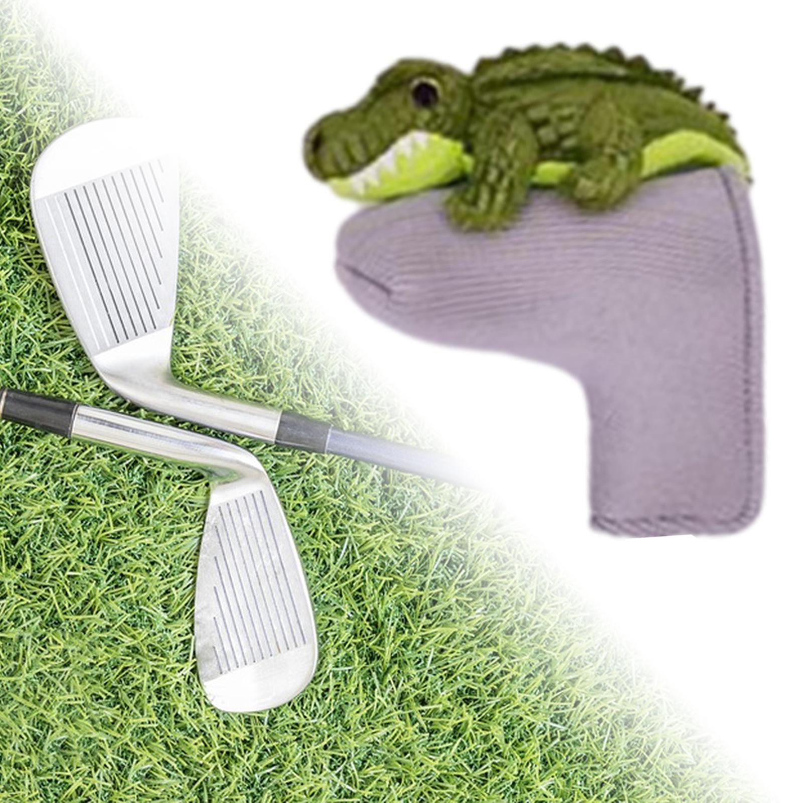 Knitted Golf Club Head Covers Golf Wood Head Cover for Adults Outdoor Sports crocodile
