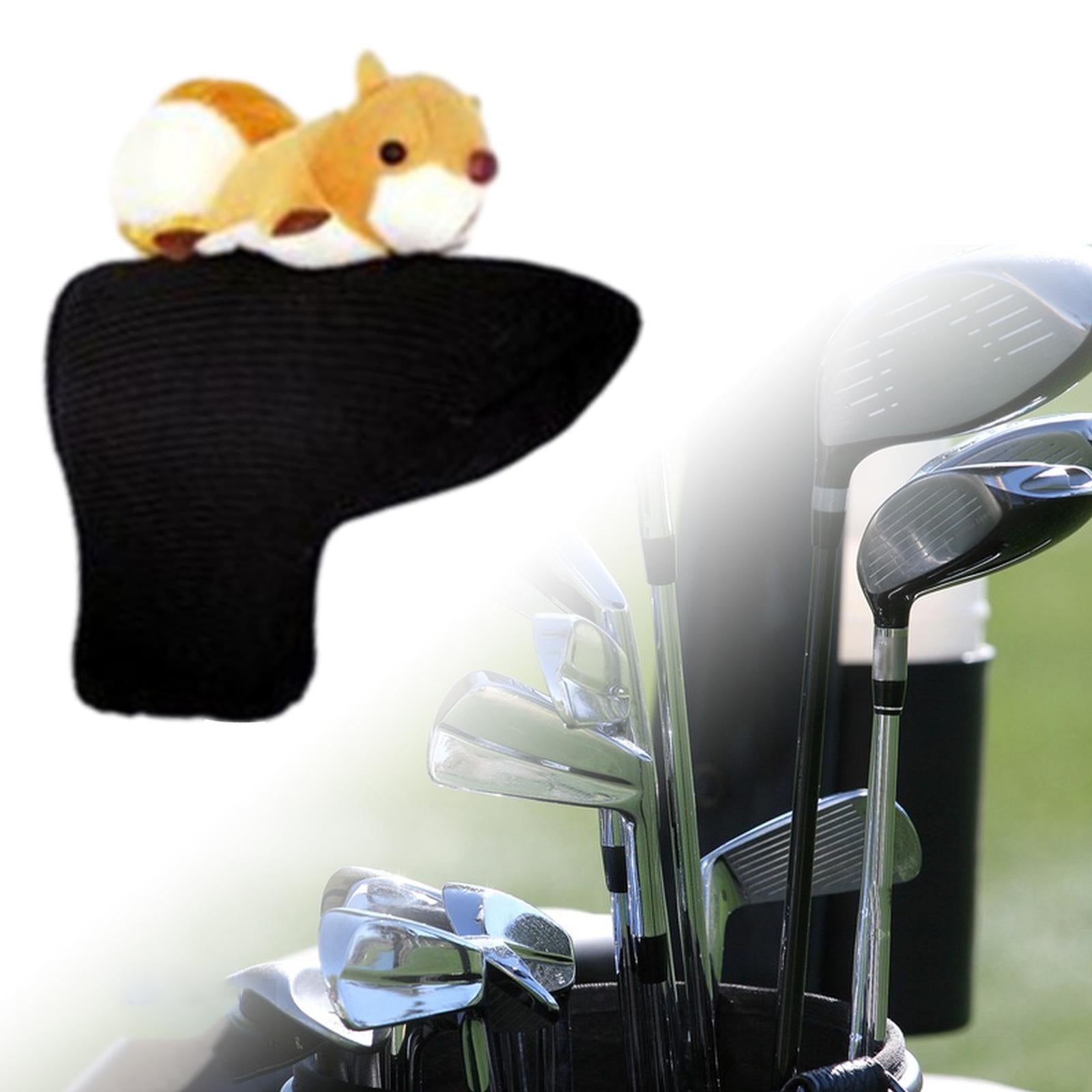 Knitted Golf Club Head Covers Golf Wood Head Cover for Adults Outdoor Sports squirrel