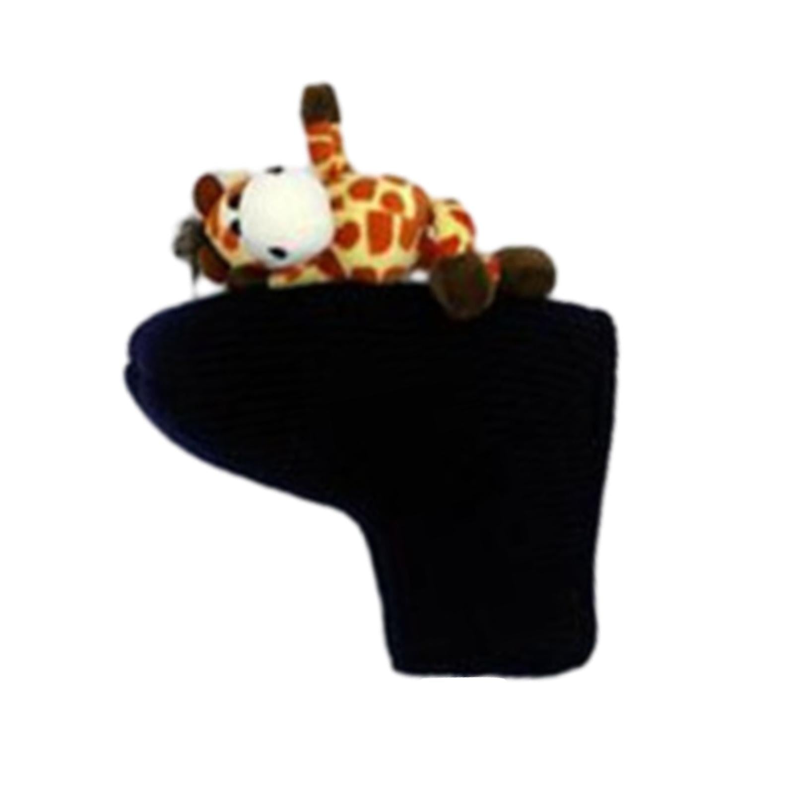 Knitted Golf Club Head Covers Golf Wood Head Cover for Adults Outdoor Sports giraffe