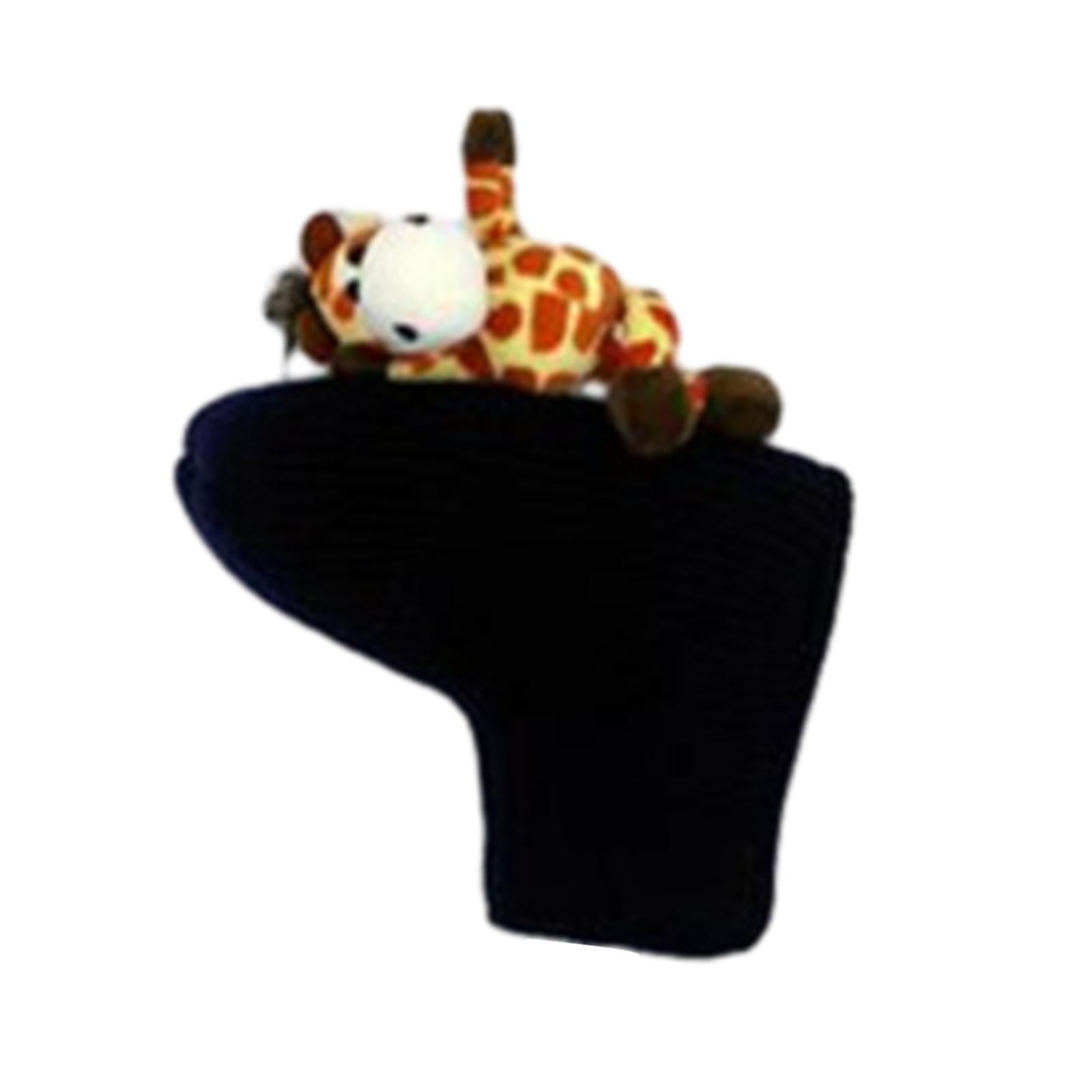 Knitted Golf Club Head Covers Golf Wood Head Cover for Adults Outdoor Sports giraffe