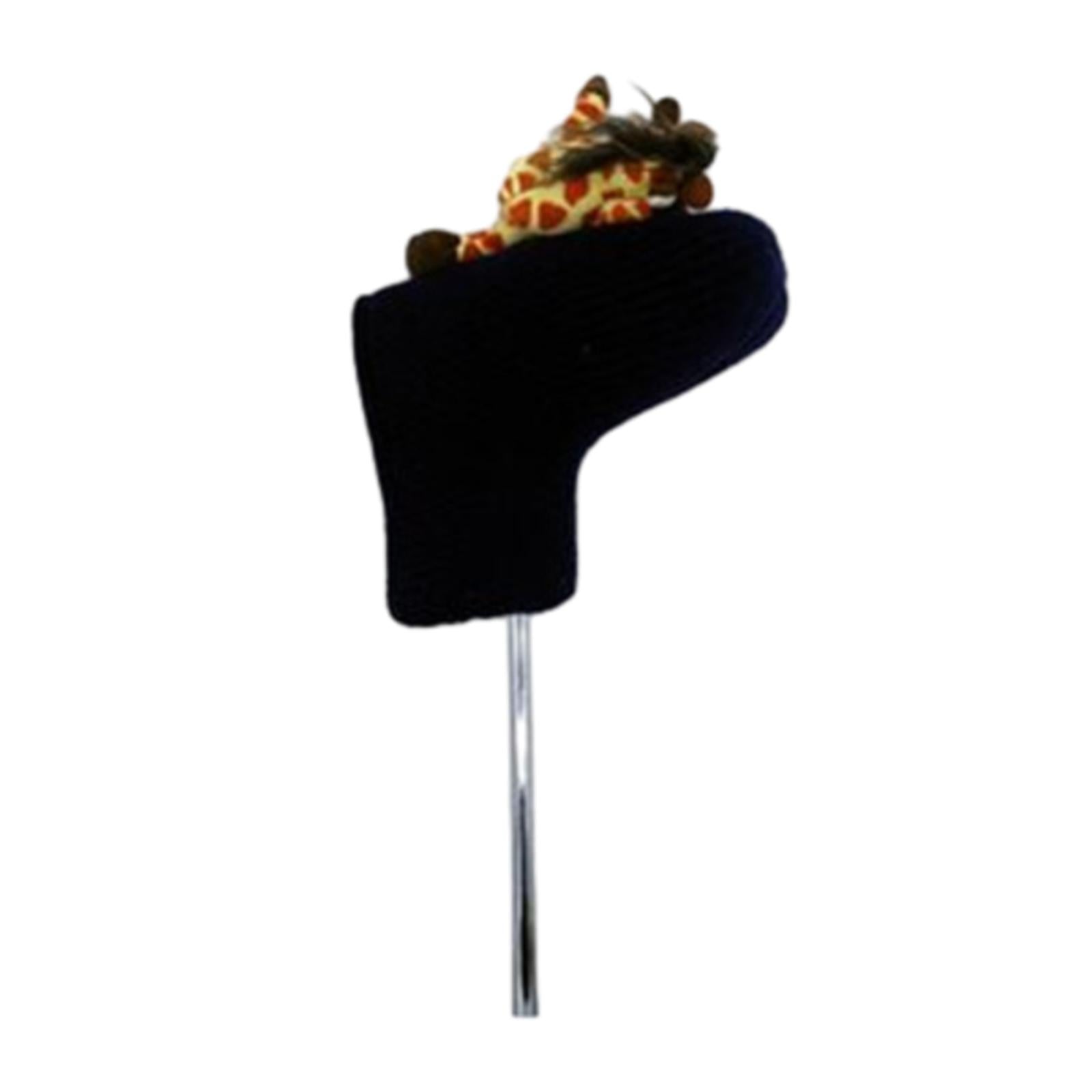 Knitted Golf Club Head Covers Golf Wood Head Cover for Adults Outdoor Sports giraffe