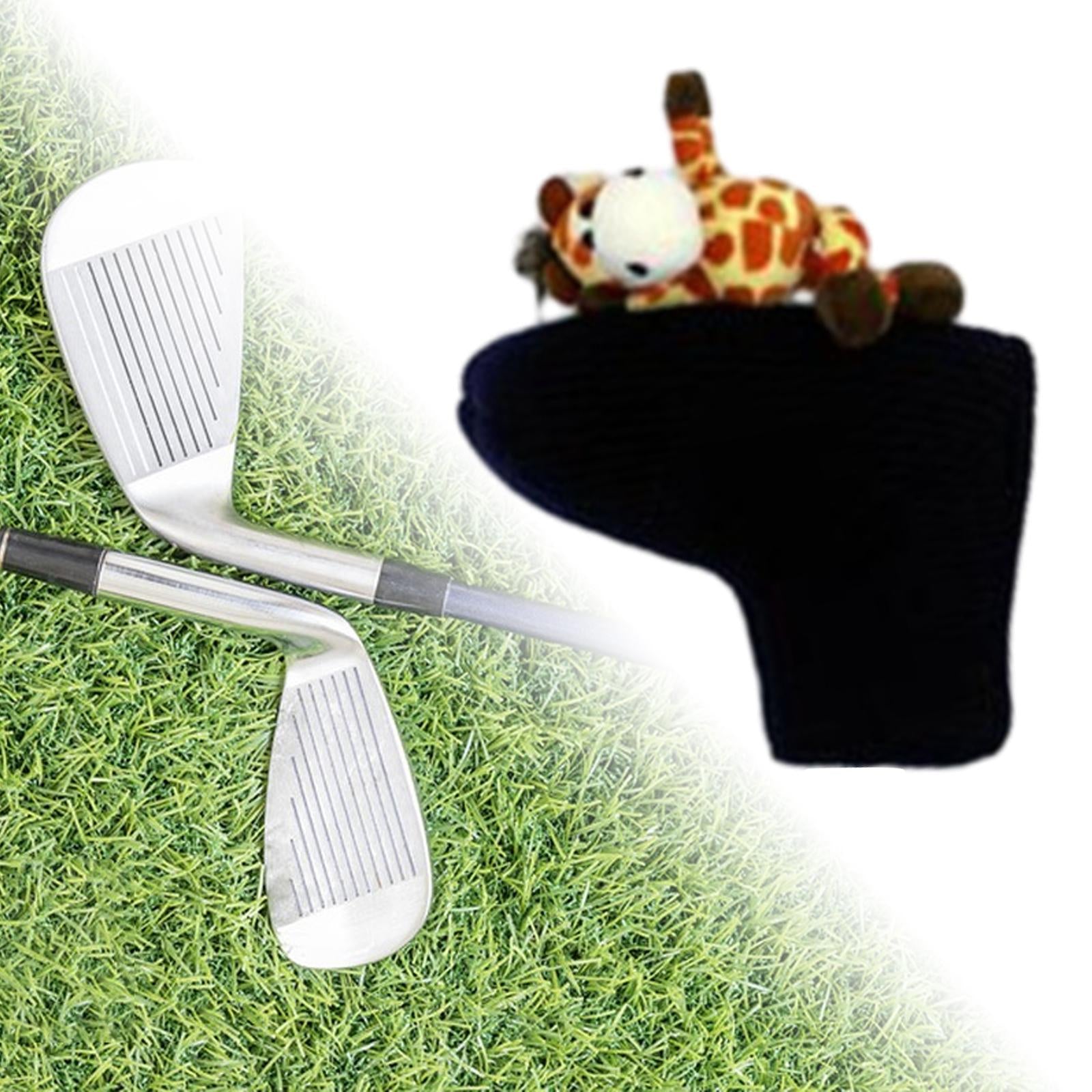 Knitted Golf Club Head Covers Golf Wood Head Cover for Adults Outdoor Sports giraffe