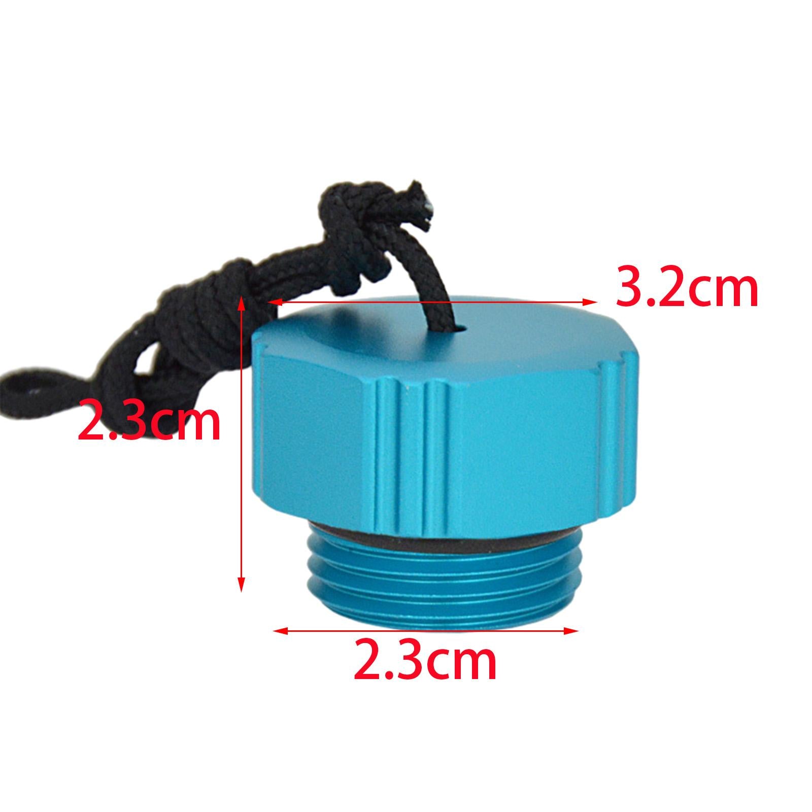 Scuba Diving Dust Cap Dust Plug for Din Tank Valve Din First Stage Regulator External Thread Blue