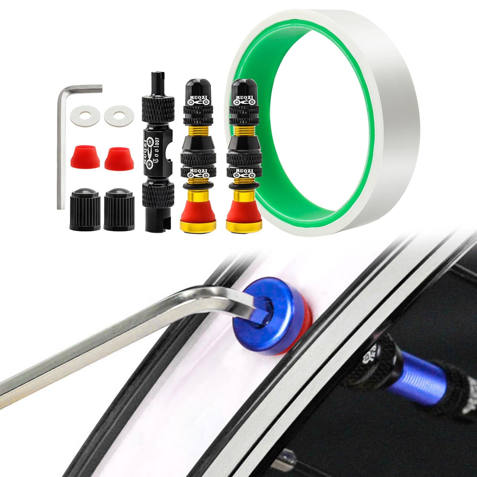 Bike Valve Removal Tool Aluminum Alloy Dust Caps Wheel Valve 23mm gold