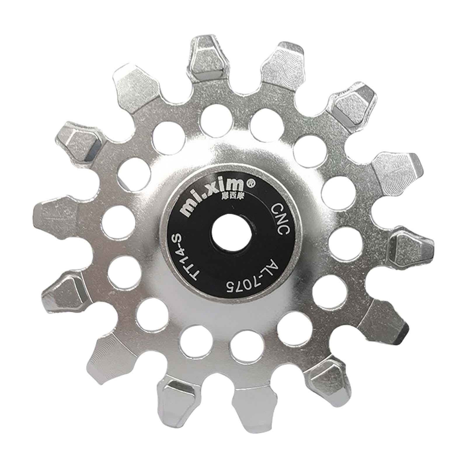Bike Rear Derailleur Pulley Components Lightweight Easy Installation Bearing Silver