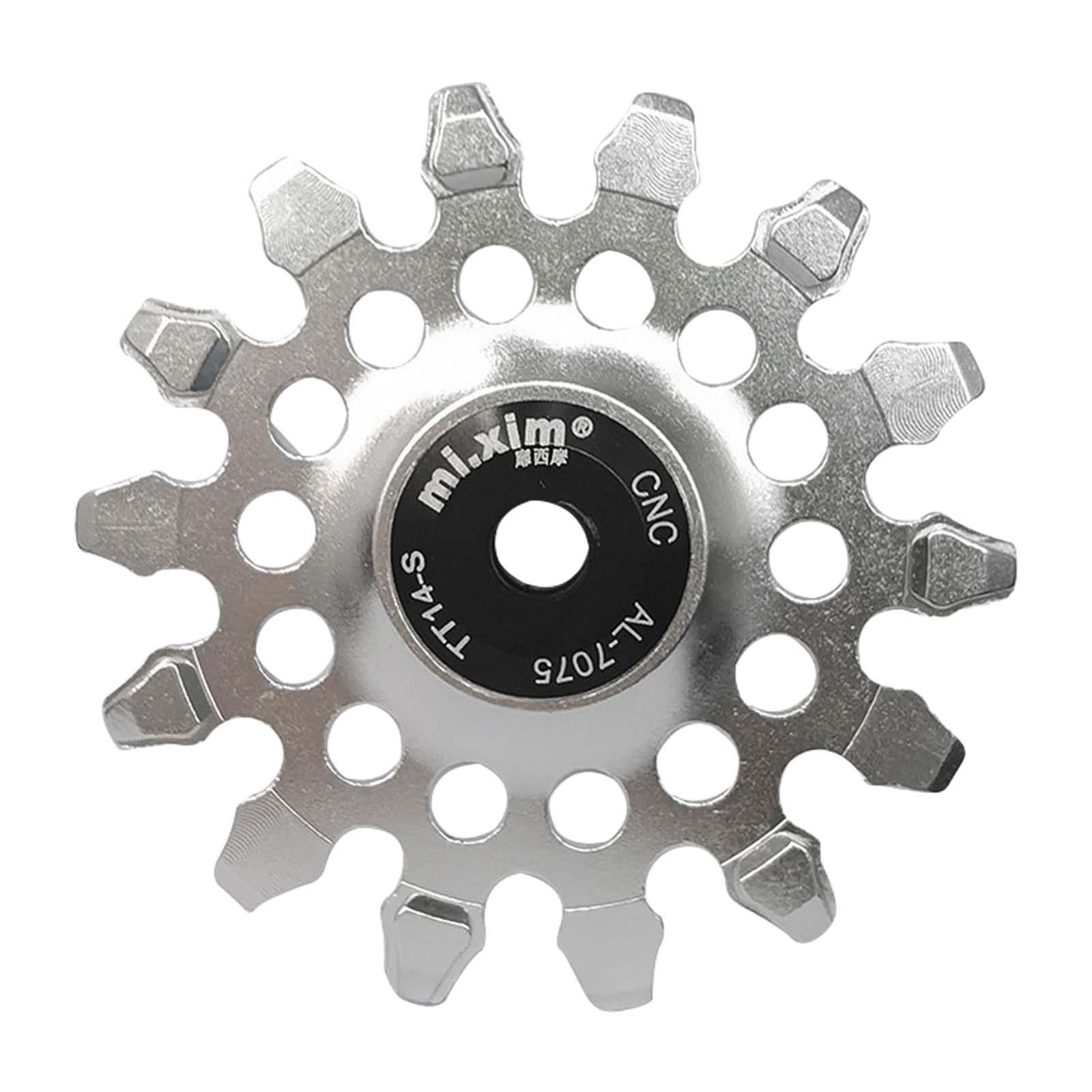 Bike Rear Derailleur Pulley Components Lightweight Easy Installation Bearing Silver