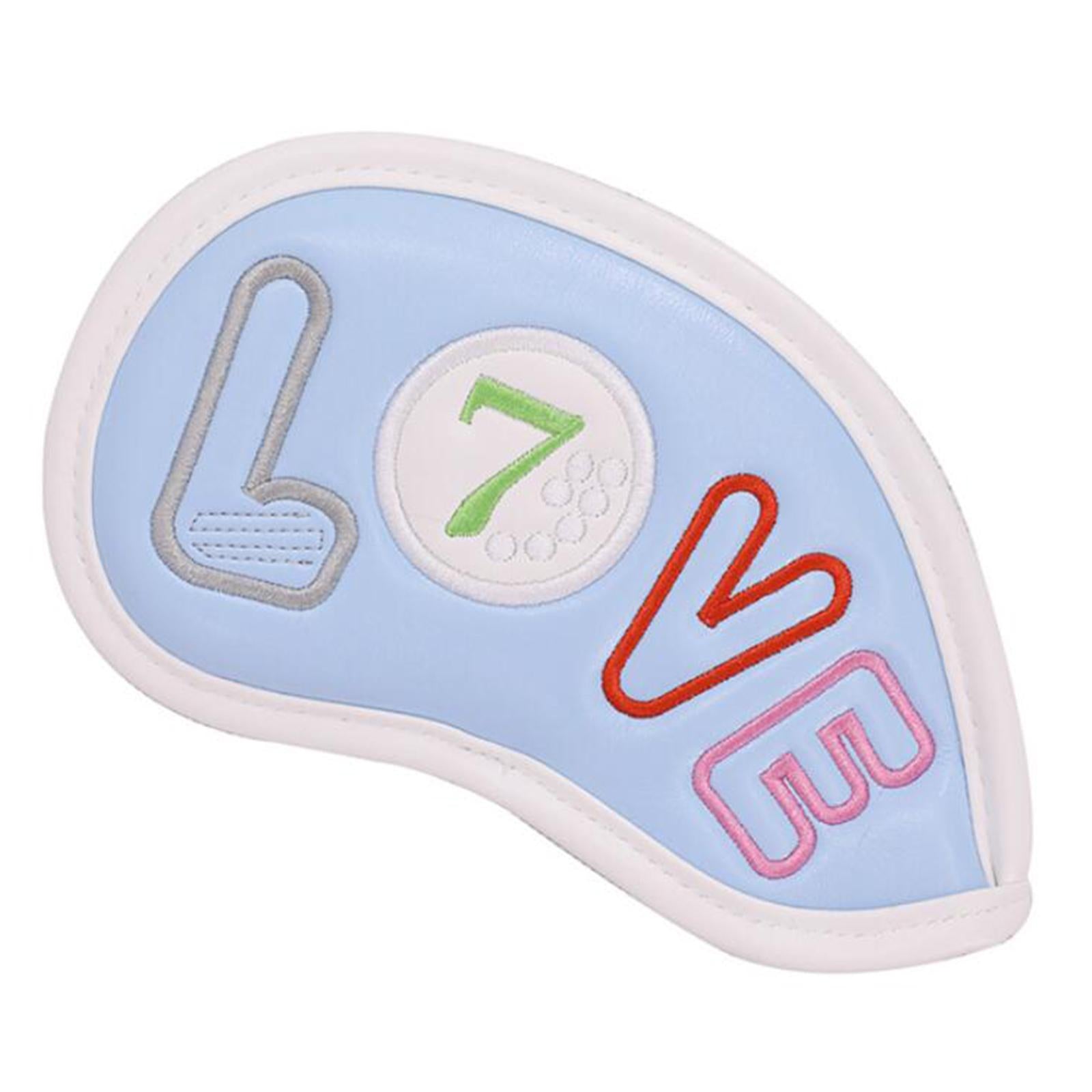 Golf Iron Headcover Set Training Equipment Number Tag Golf Putter Headcovers