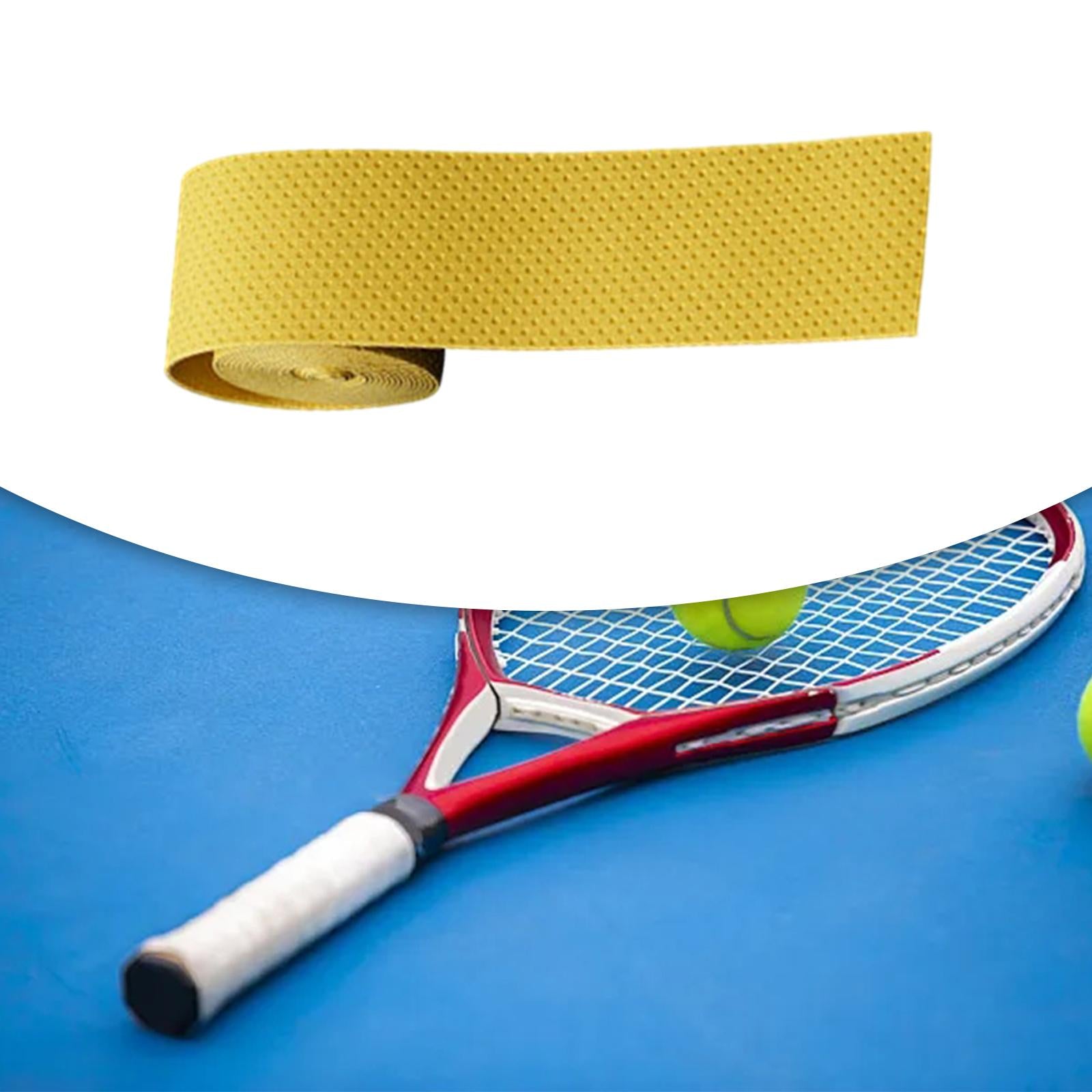 4xTennis Badminton Racket Grip Tape Table Tennis AntiSlip Grip Handle Tape Yellow